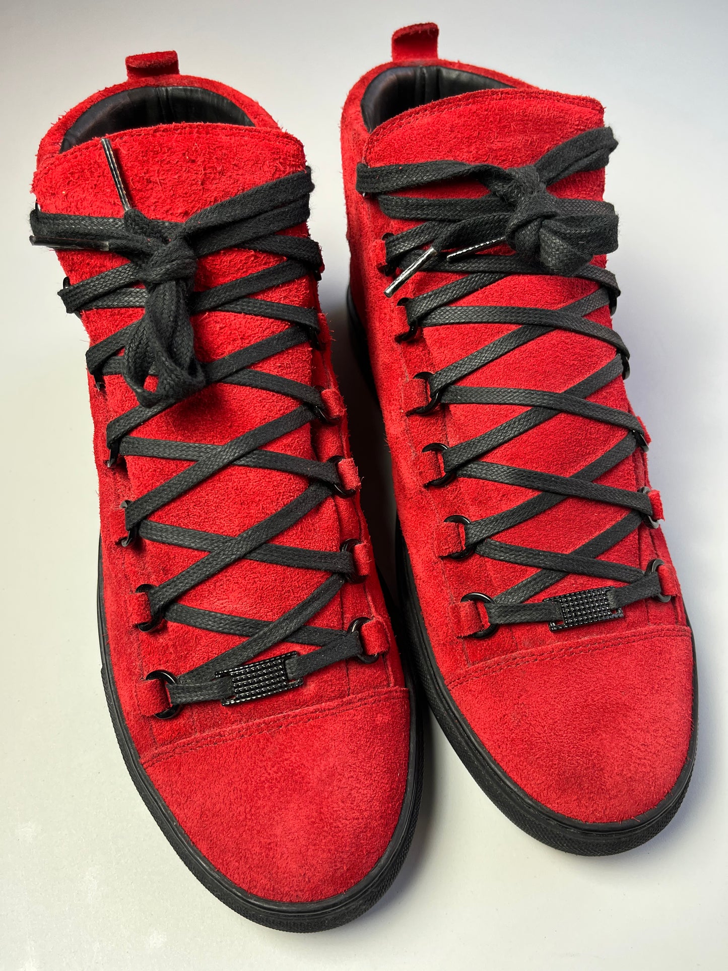 BALENCIAGA ARENA HIGH (red suede)