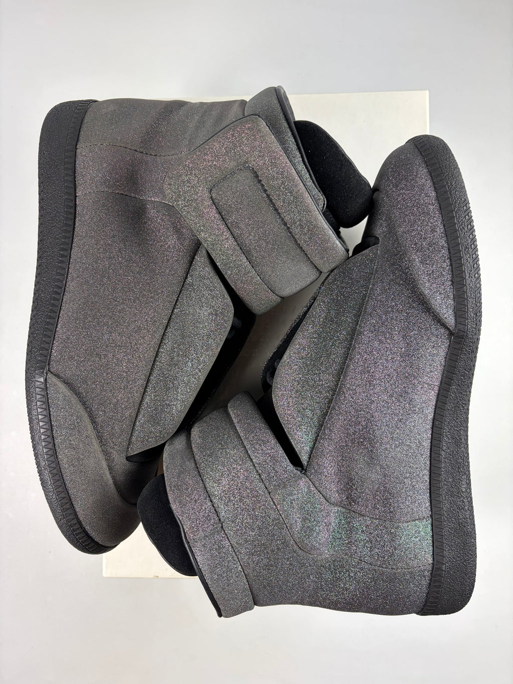 Maison Margiela Future ‘Grey Glitter’ high tops - eu 41 / us 8 - DEADSTOCK
