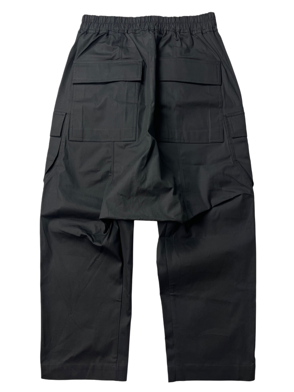 RICK OWENS CARGO CROPPED PANTS - size 46 - black