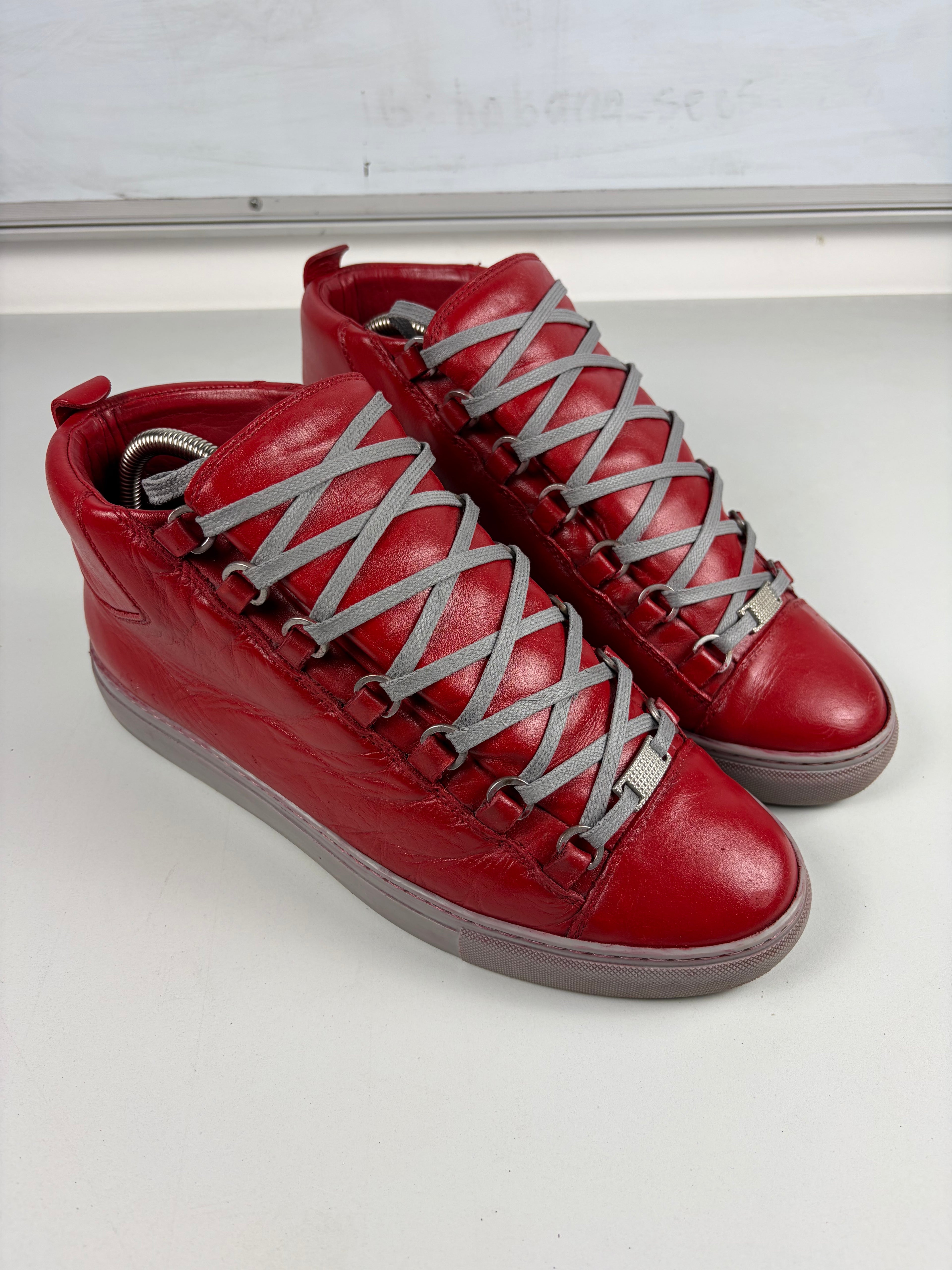 Balenciaga arena high tops - eu 41 / us 8 - red