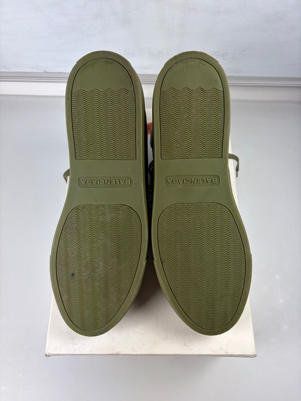 Balenciaga arena high tops - eu 43 / us 10 - khaki green