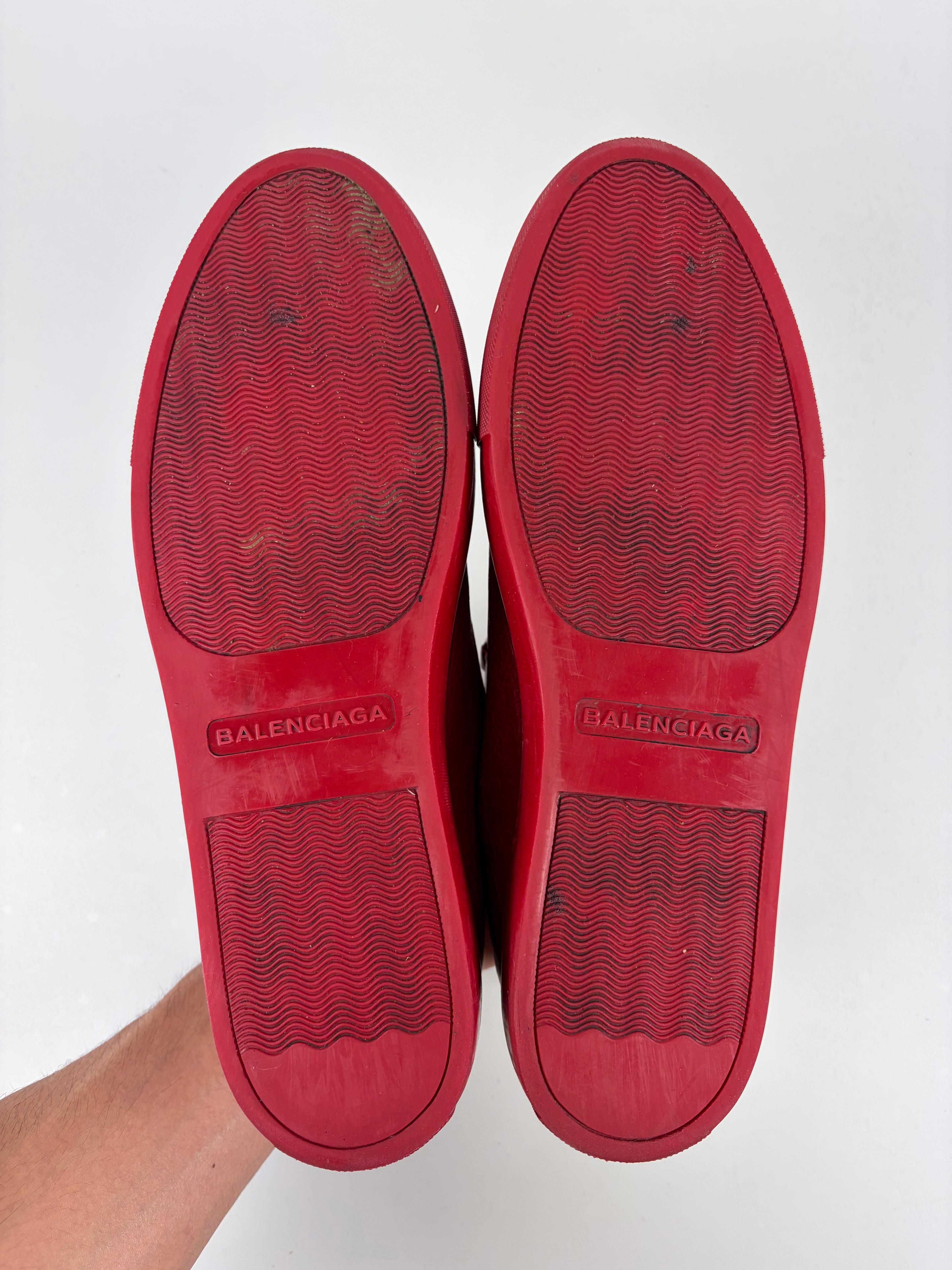 Balenciaga arena high tops - eu 44 - red