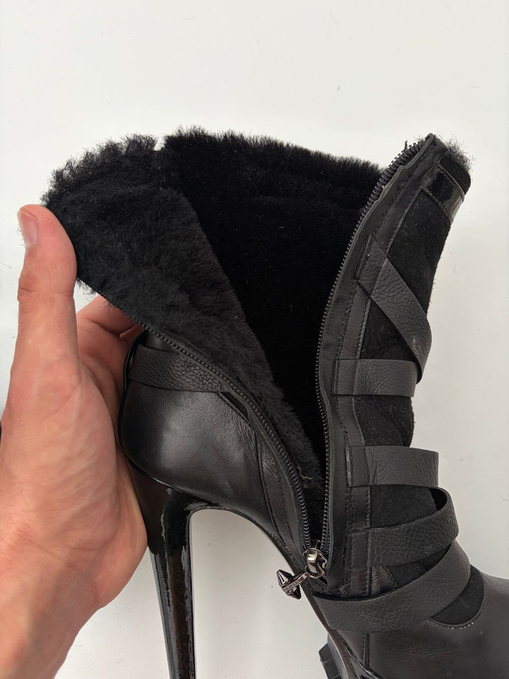 Philipp Plein leather high heel sole boots - eu 39