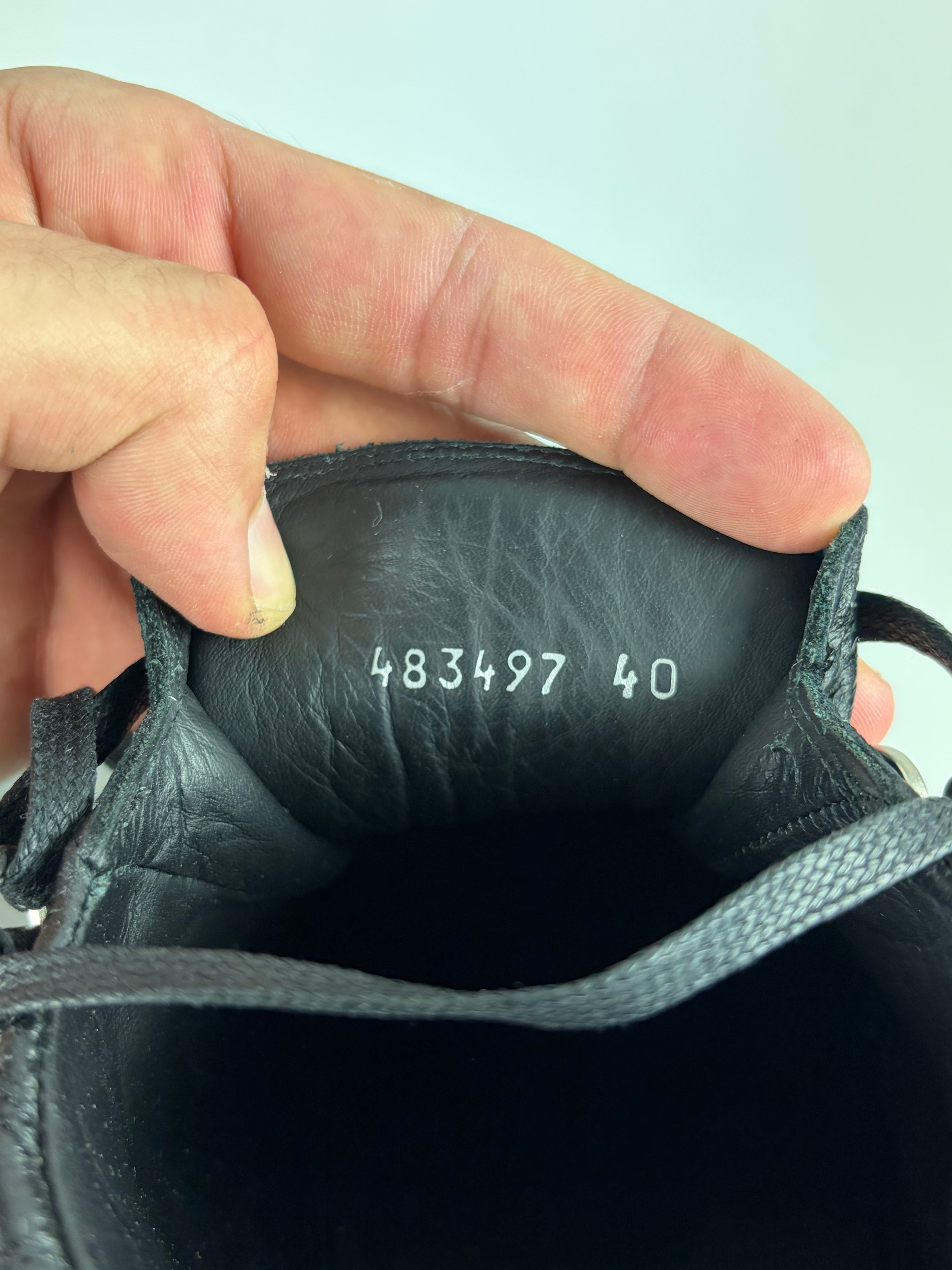 Balenciaga arena high tops - eu 40 / us 7 - black