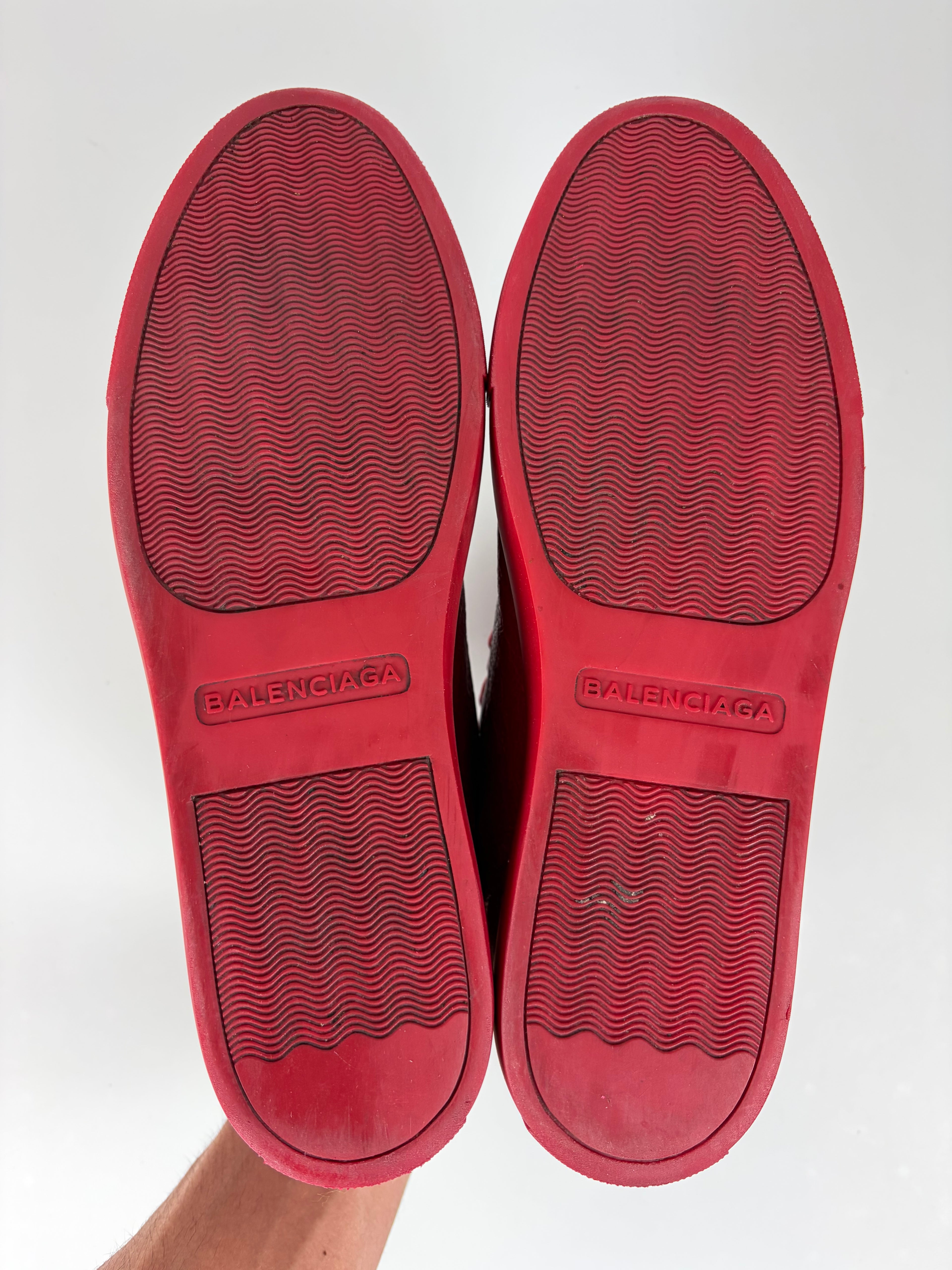 Balenciaga arena high tops - eu 43 - red