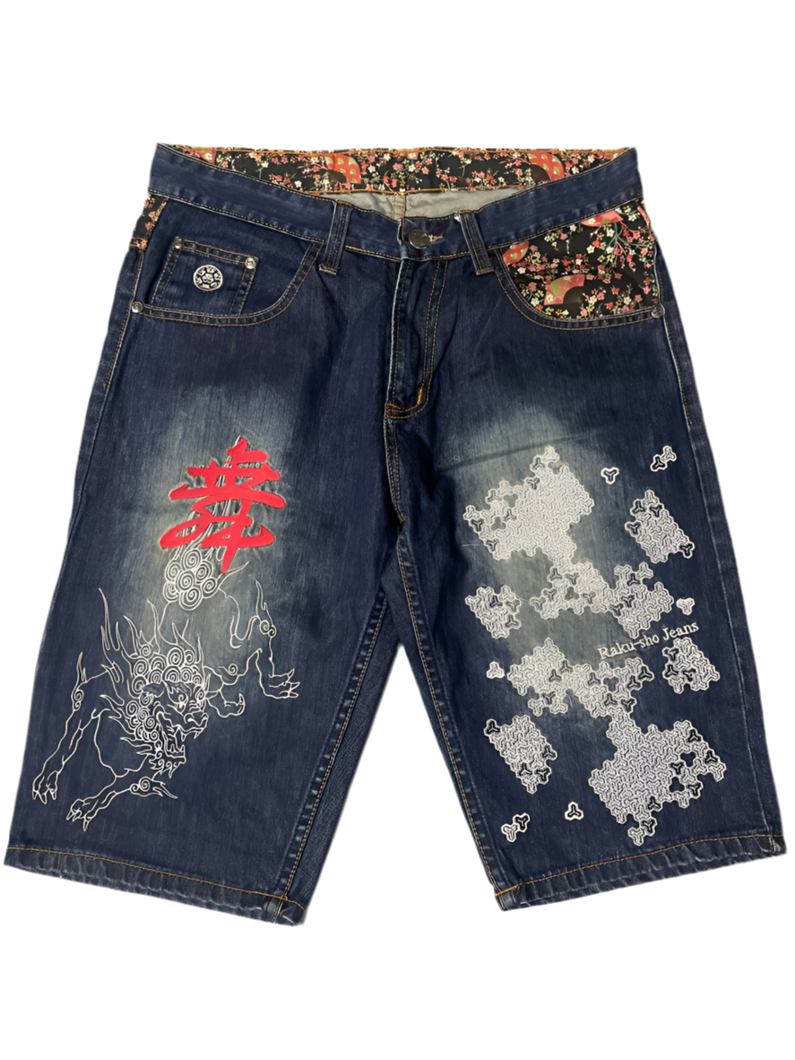 JAPANESE EMBROIDERED JORTS (34)