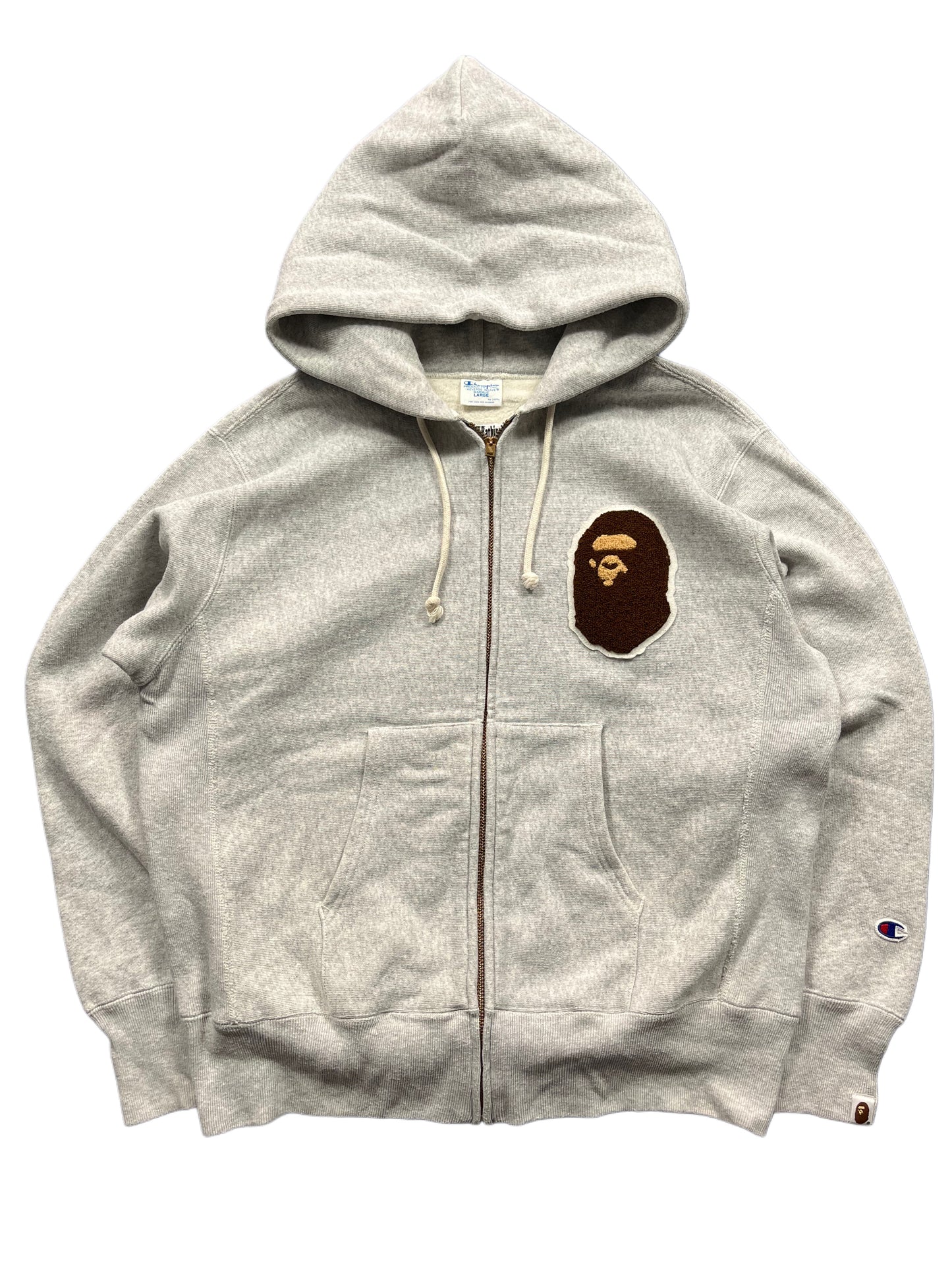 2016 BAPE X CHAMPION ZIP UP HOODIE (L/M)