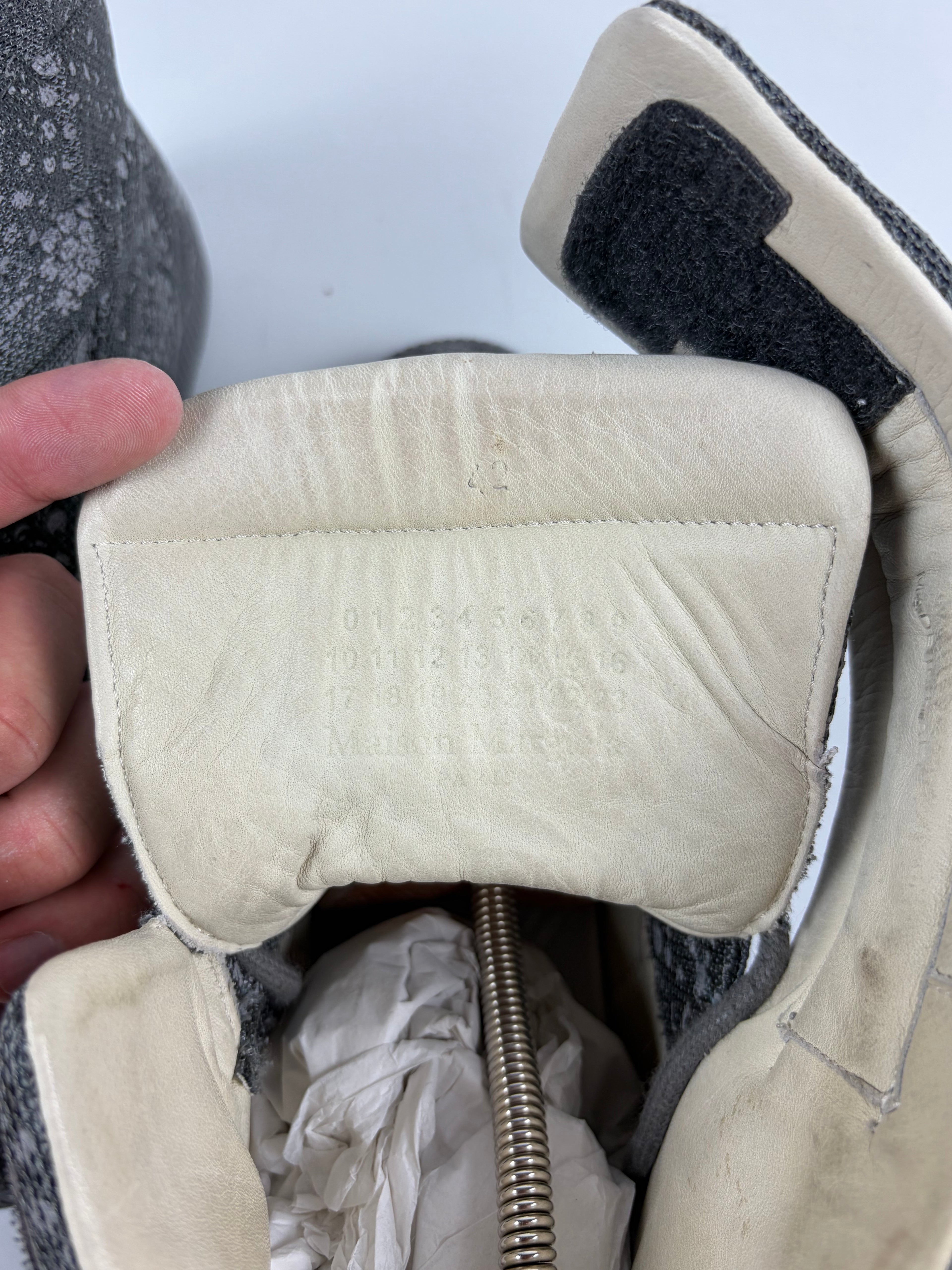 Maison Margiela Future ‘Reflective Python’ high tops - eu 42 / us 9