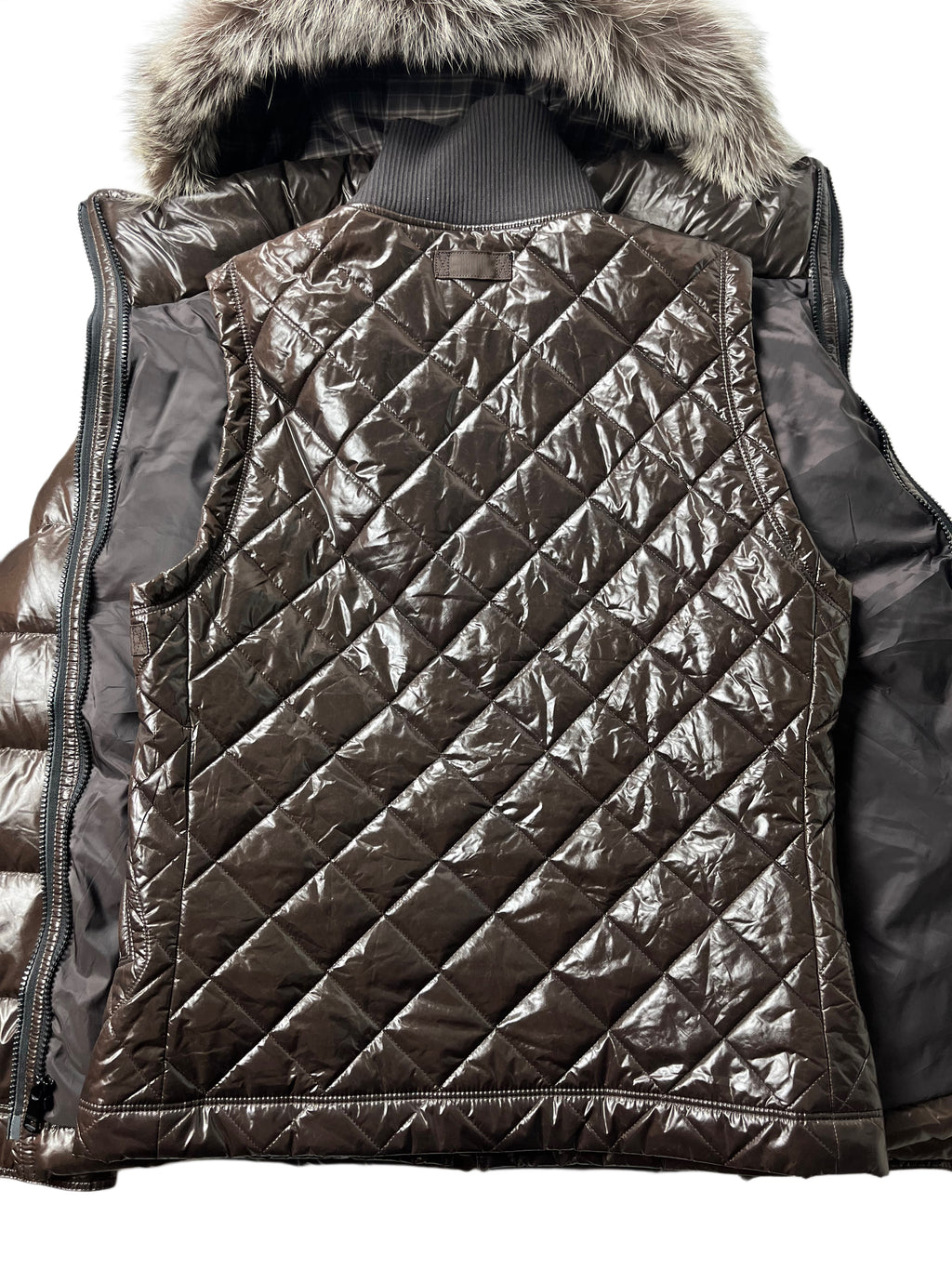 00’s BURBERRY made in Japan 2 in 1 down jacket (L/LL) - brown