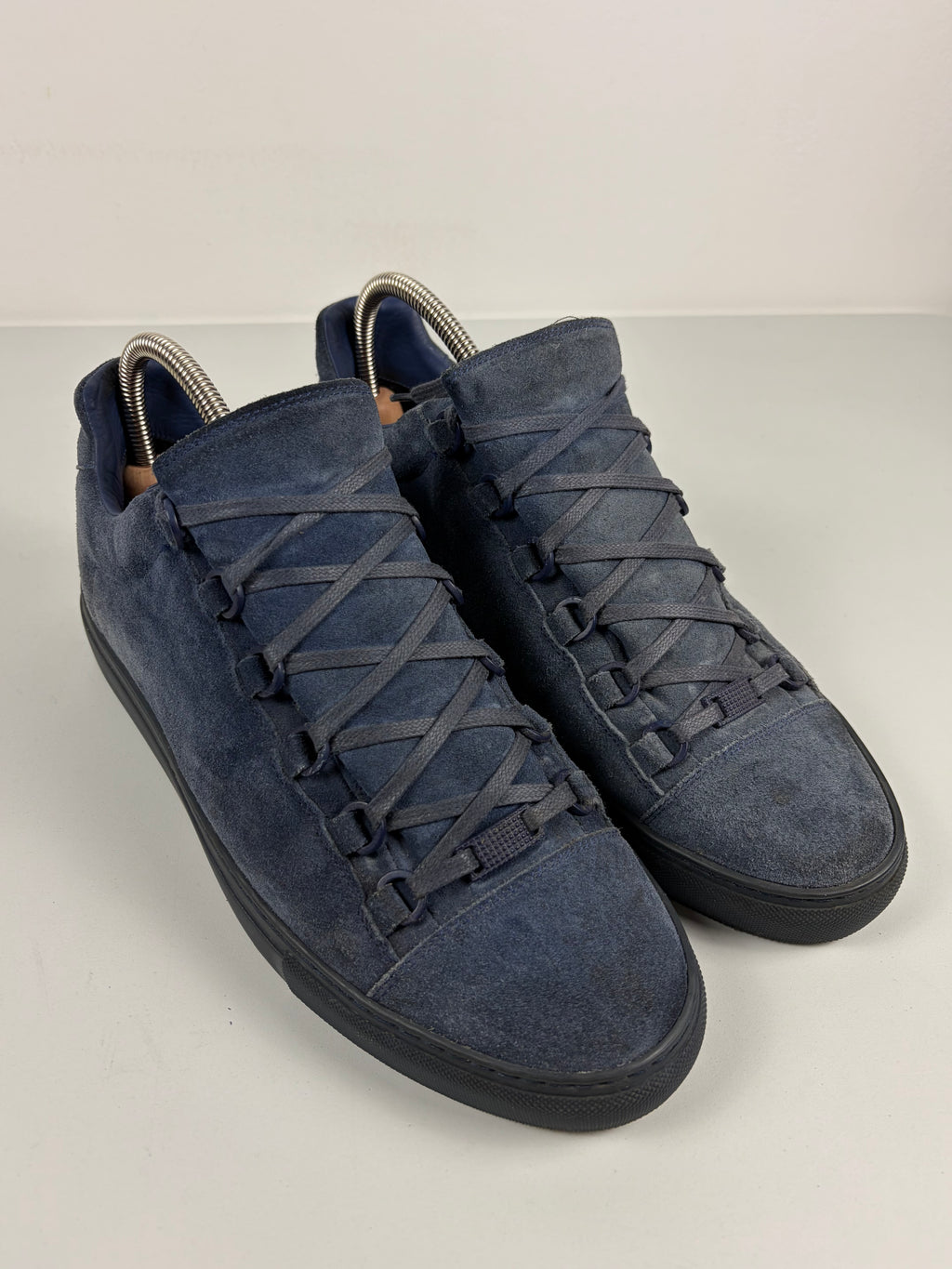 Balenciaga arena suede low - eu 42 / us 9 - blue