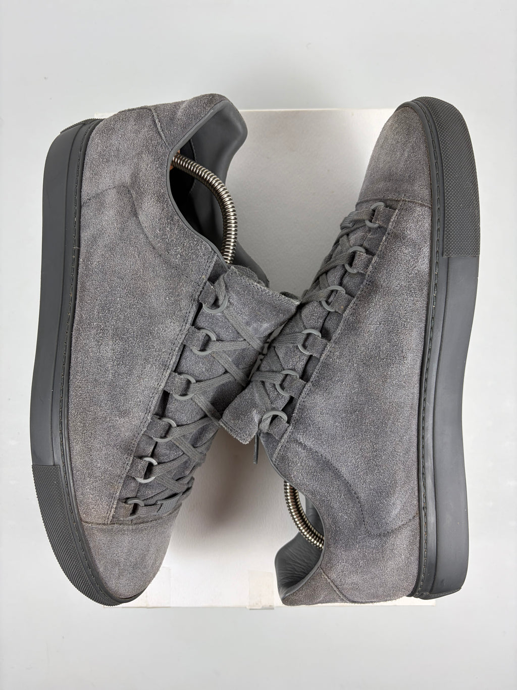 Balenciaga arena suede low - eu 43 / us 10 - grey