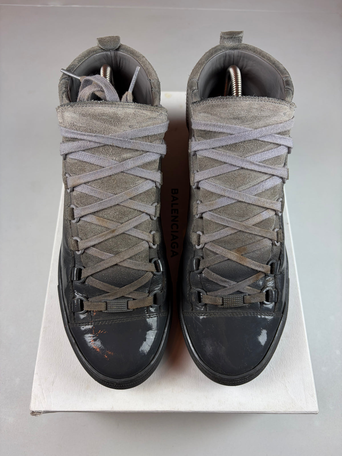 Balenciaga arena high tops ‘Grey Gradient’ - eu 41 / us 8 / uk 7 - dark grey
