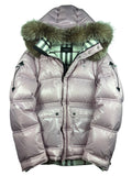 00’s BURBERRY Black Label real fur down jacket (LL) - pink