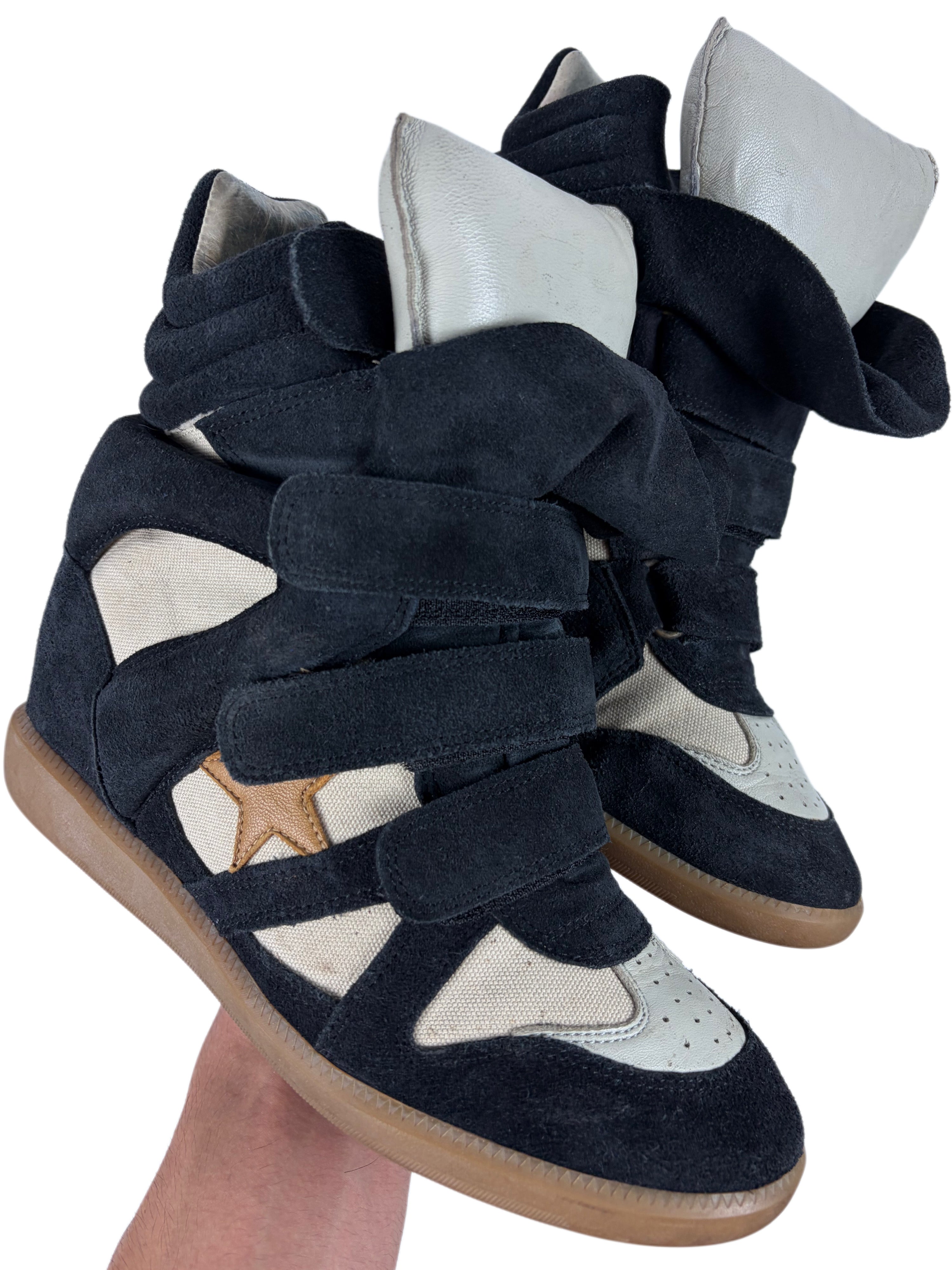 ISABEL MARANT Bekett ‘Star’ wedge sneakers - eu 40