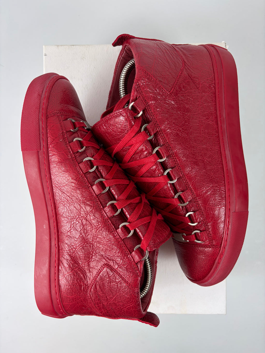 Balenciaga arena high tops - eu 39 / us 6 - red