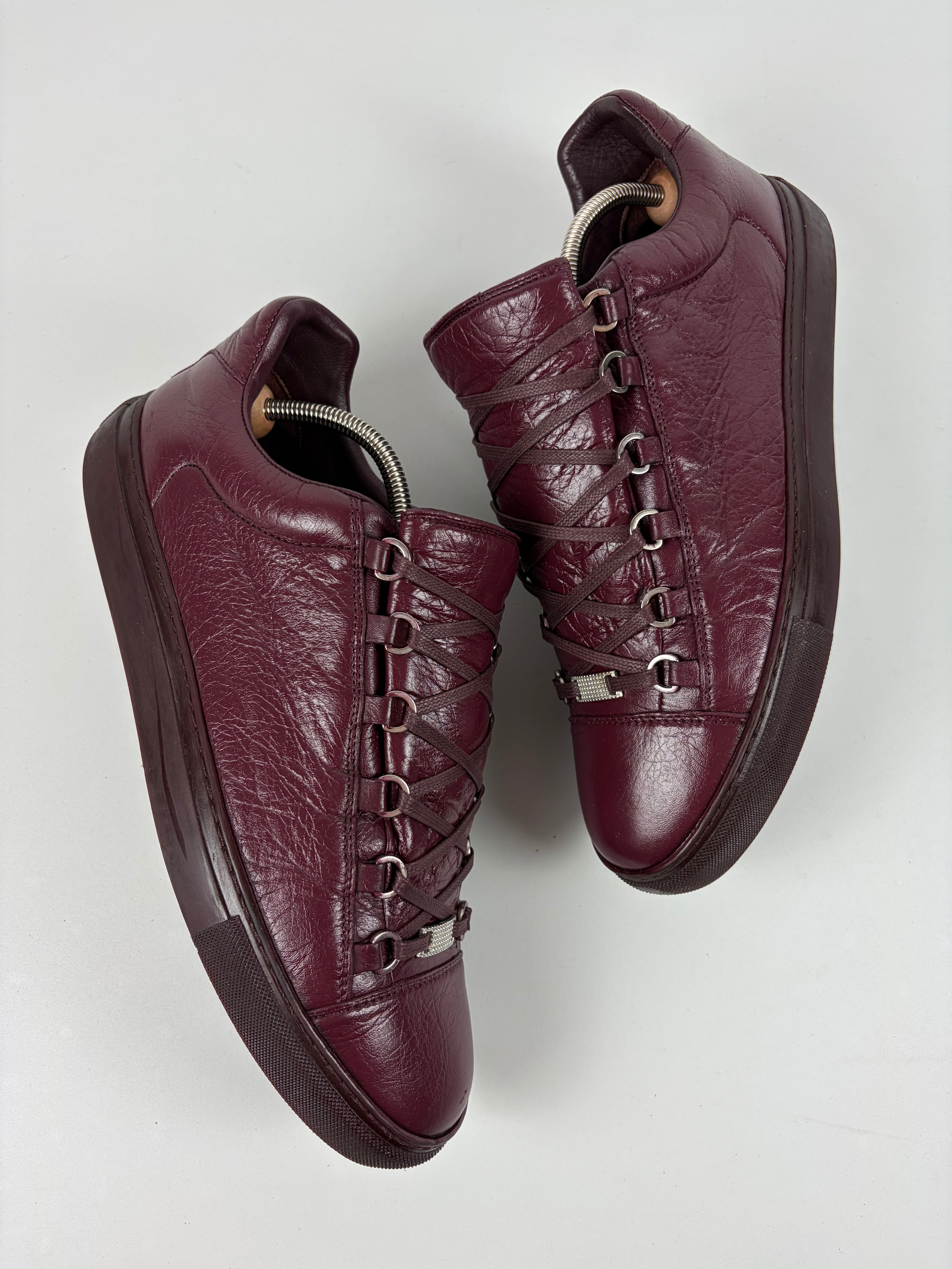 Balenciaga arena low - eu44/us11 - burgundy