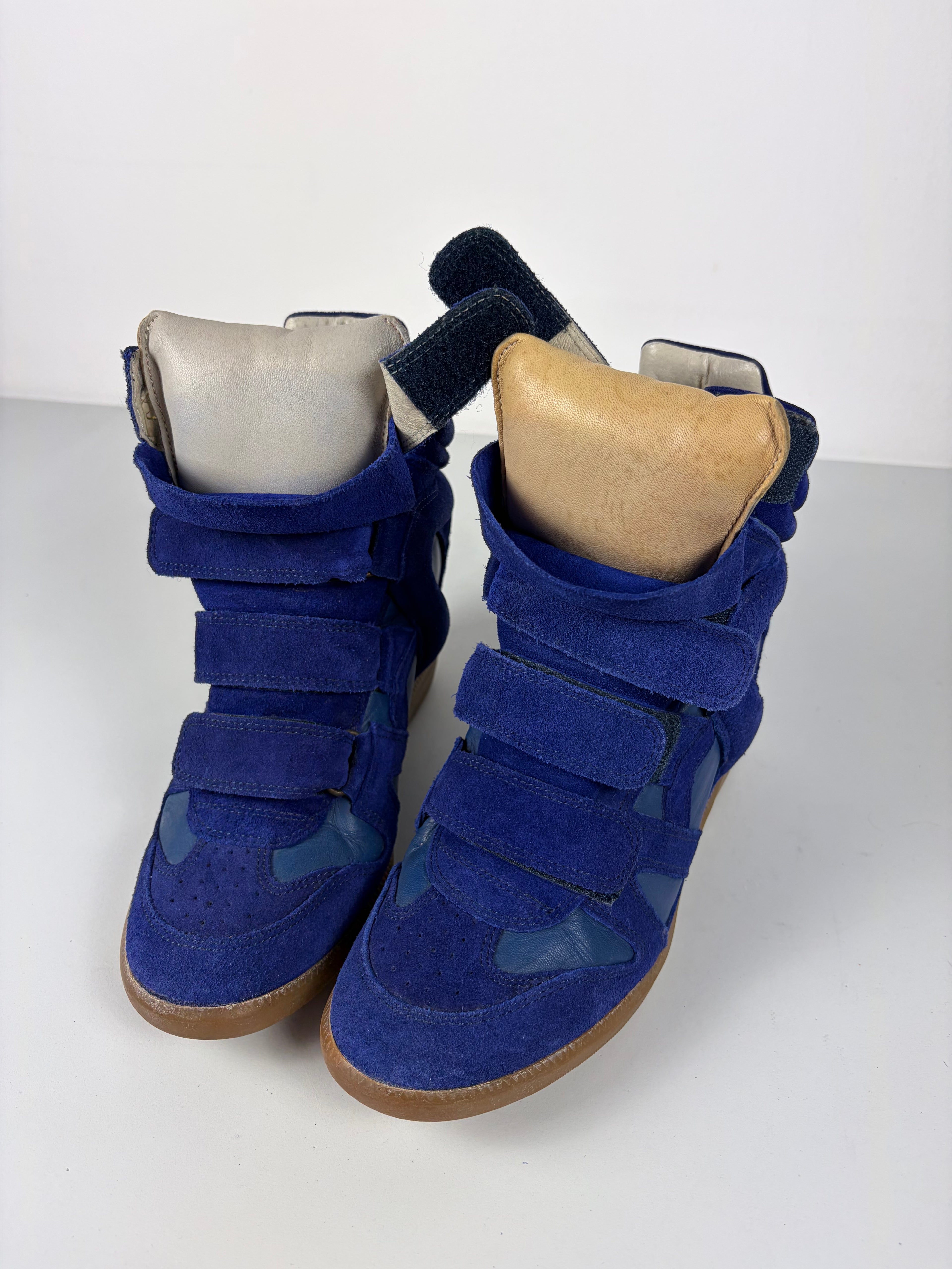 Isabel Marant Bekett wedge sneakers - eu 39 - blue