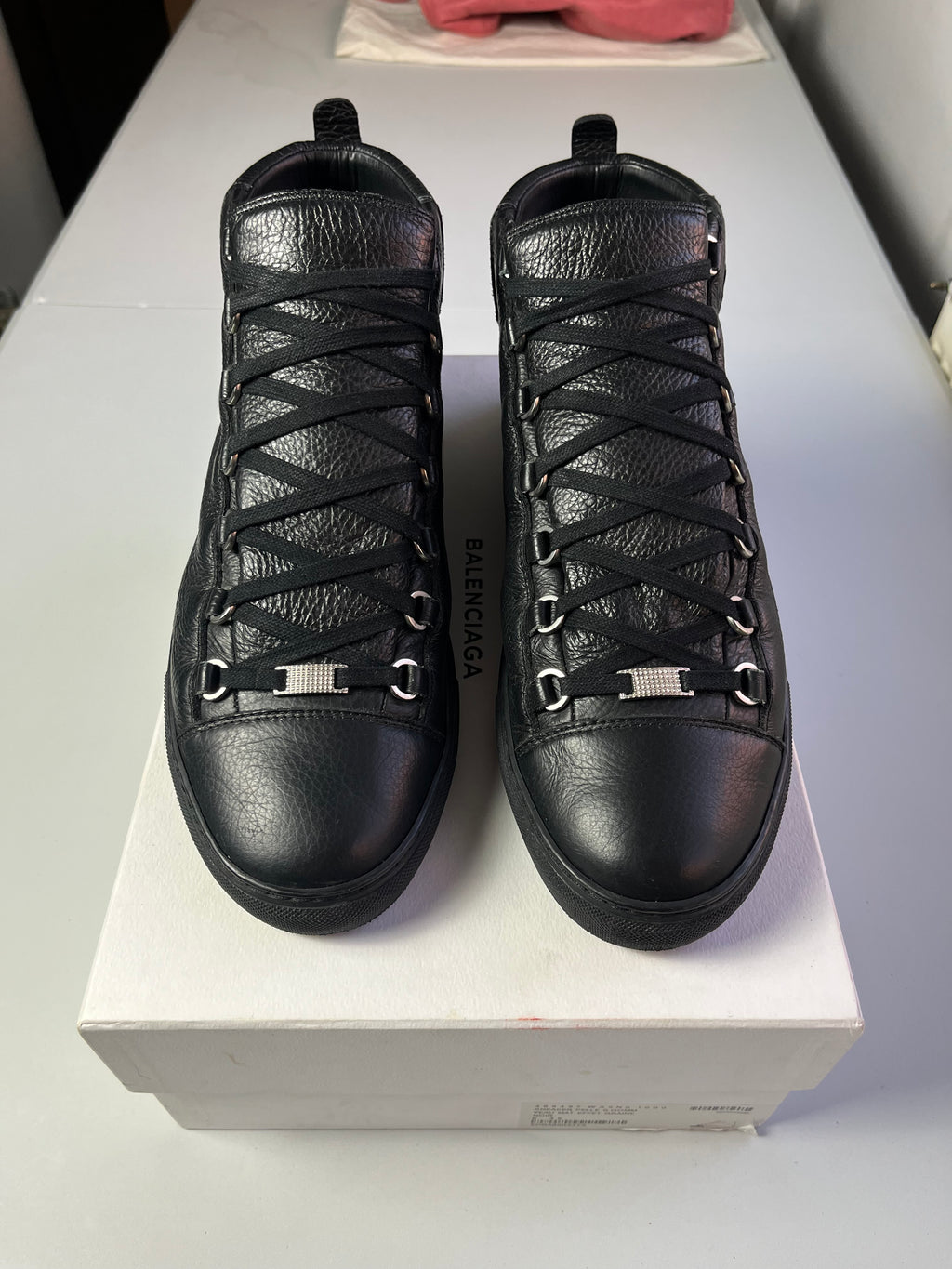 Balenciaga arena high tops - eu 45 - black