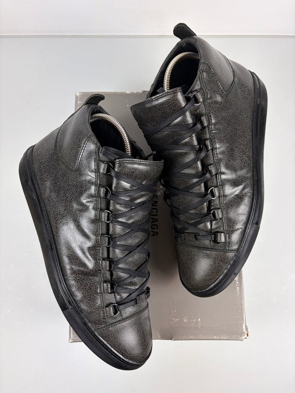 Balenciaga arena high tops - eu 44 / us 11 - brown