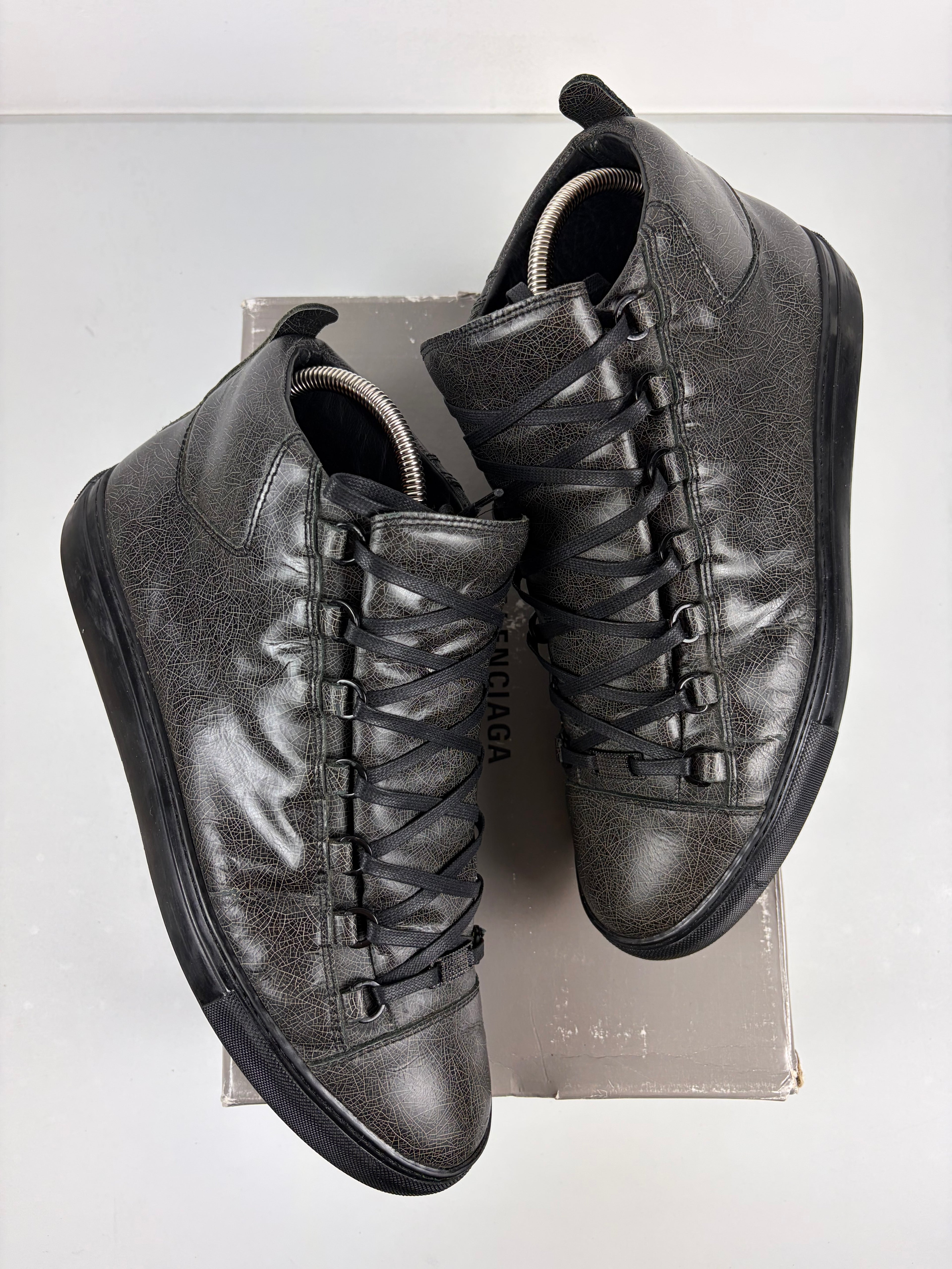 Balenciaga arena high tops - eu 44 / us 11 - brown