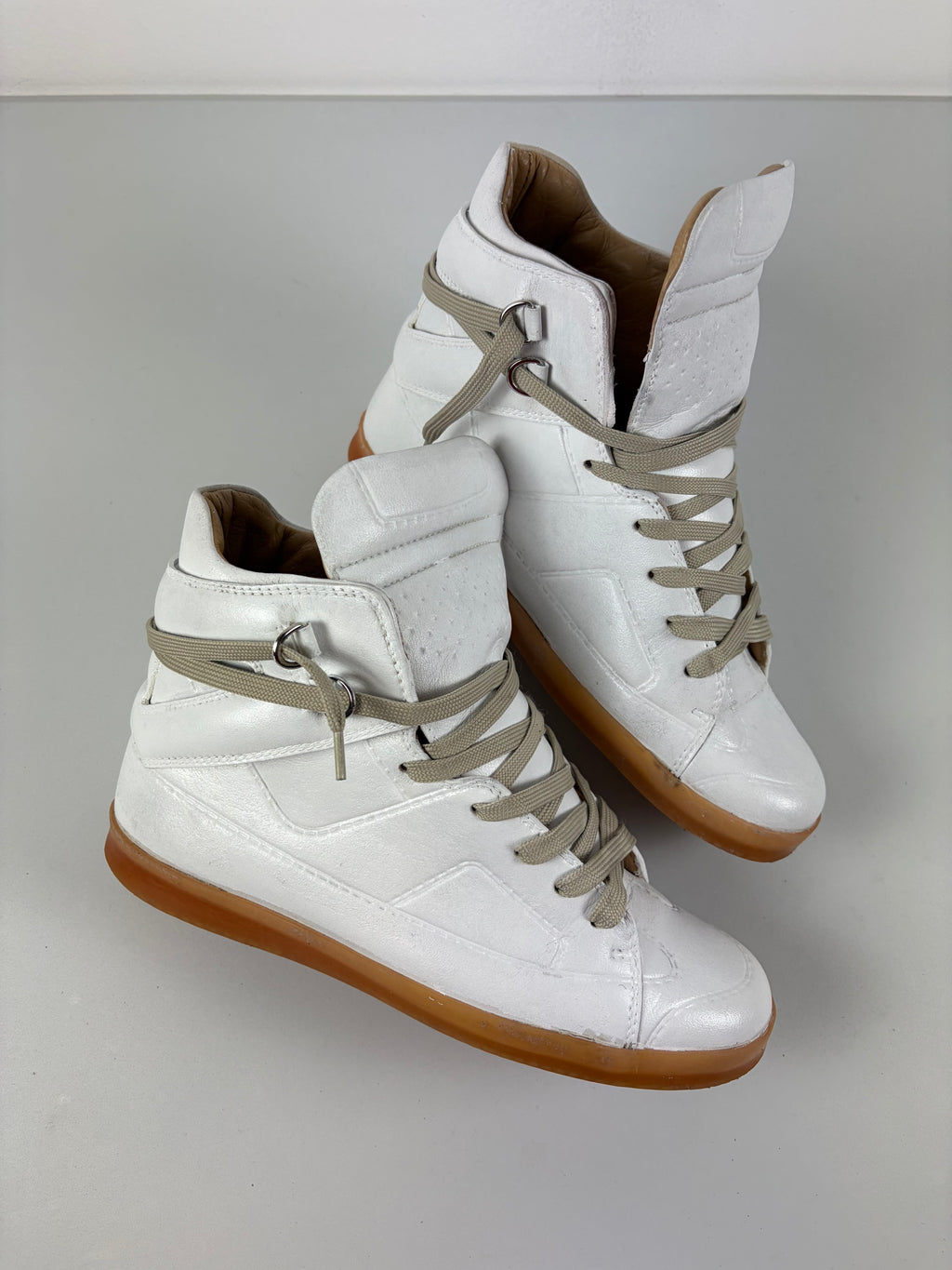 2012 Maison Margiela X H&M high tops - eu 41 - white
