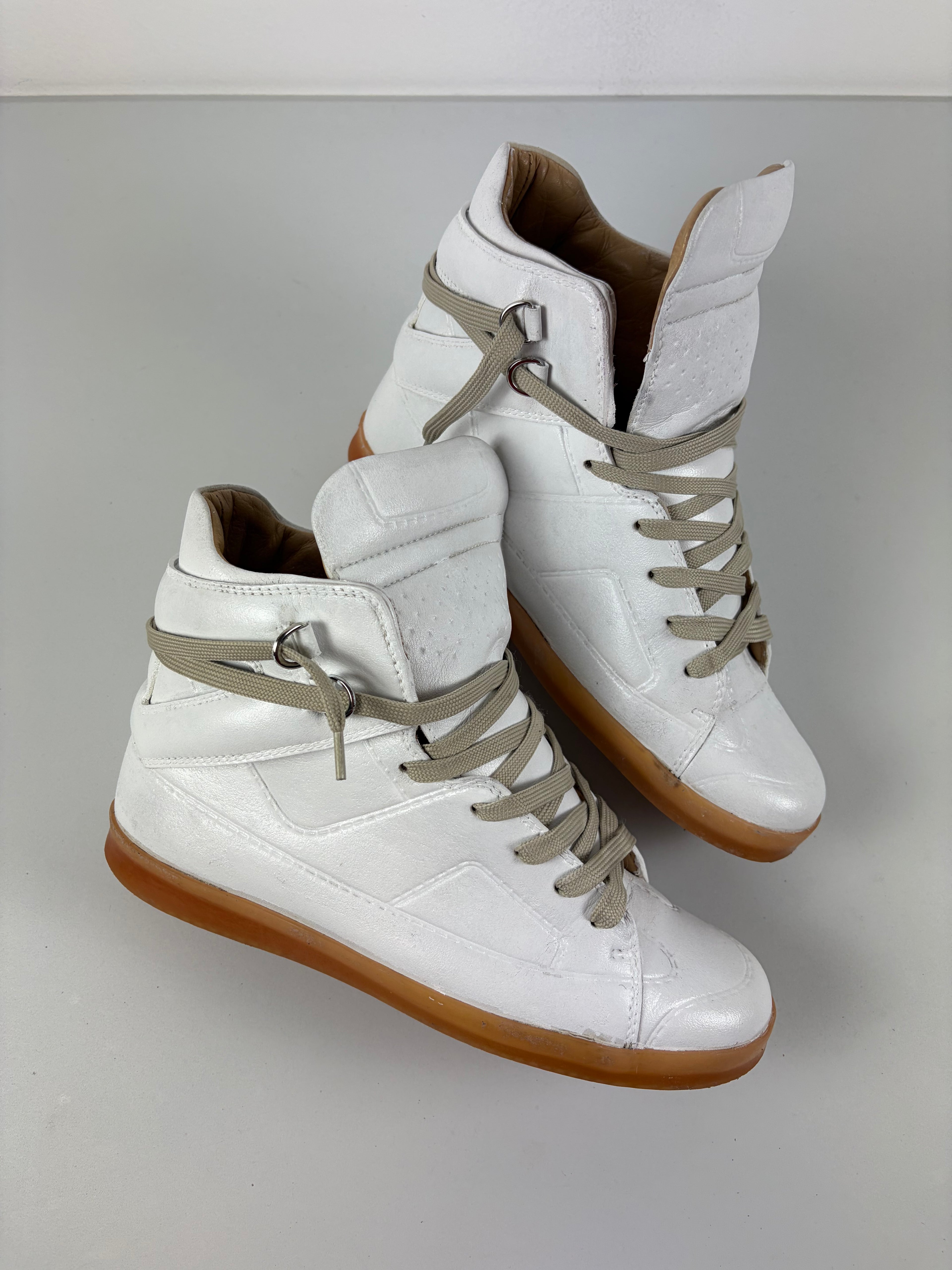 2012 Maison Margiela X H&M high tops - eu 41 - white