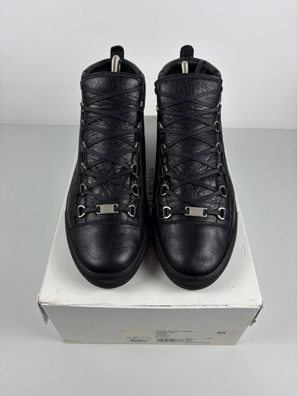 Balenciaga arena high tops - eu 45 / us 12 - black