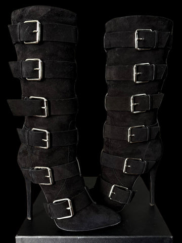 By Habana Multi Buckle High Boots