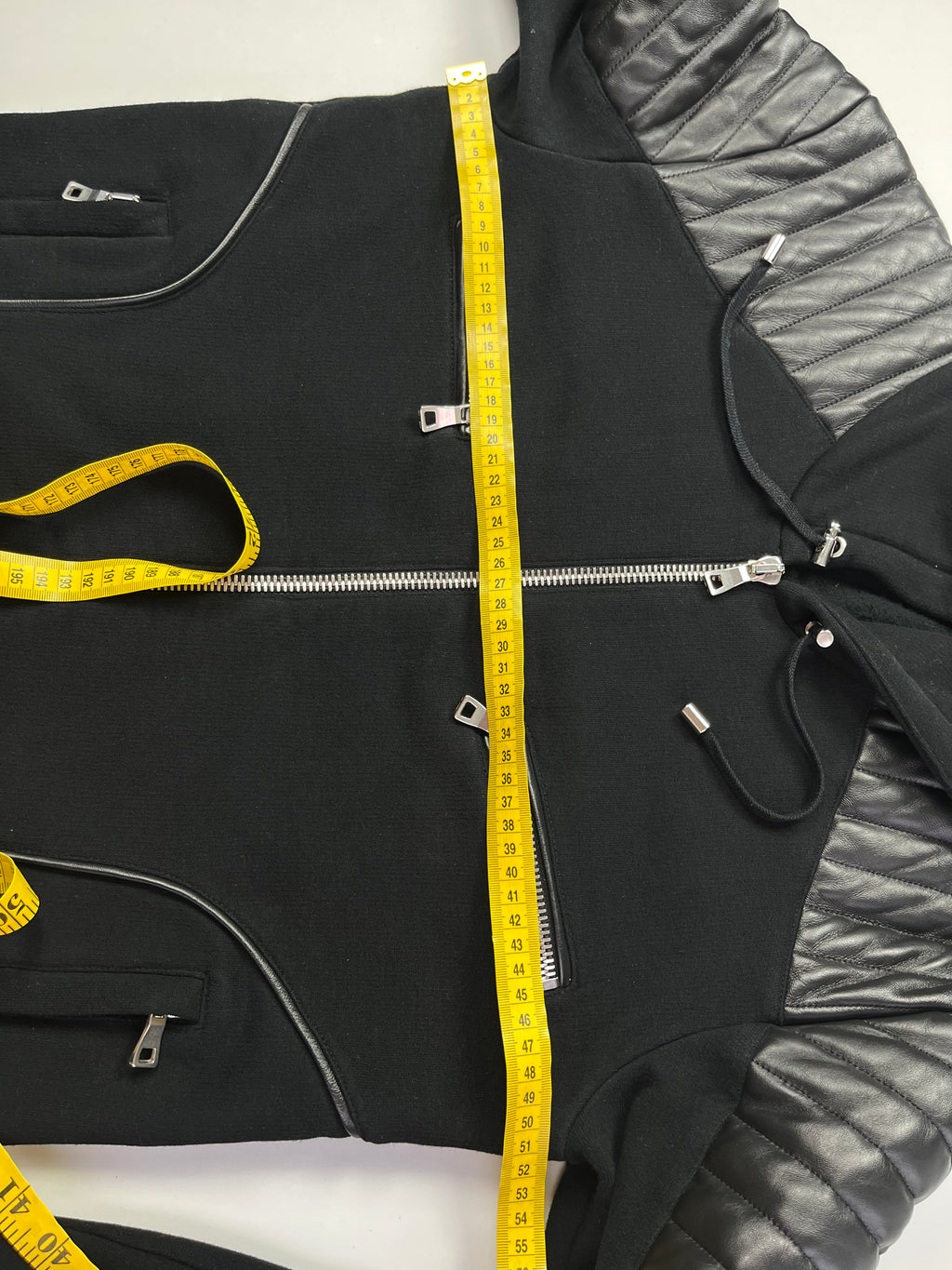 BALMAIN zip up hoodie - size L - black