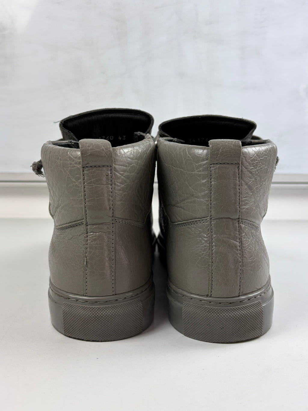 Balenciaga arena high tops - eu 43 / us 10 - grey
