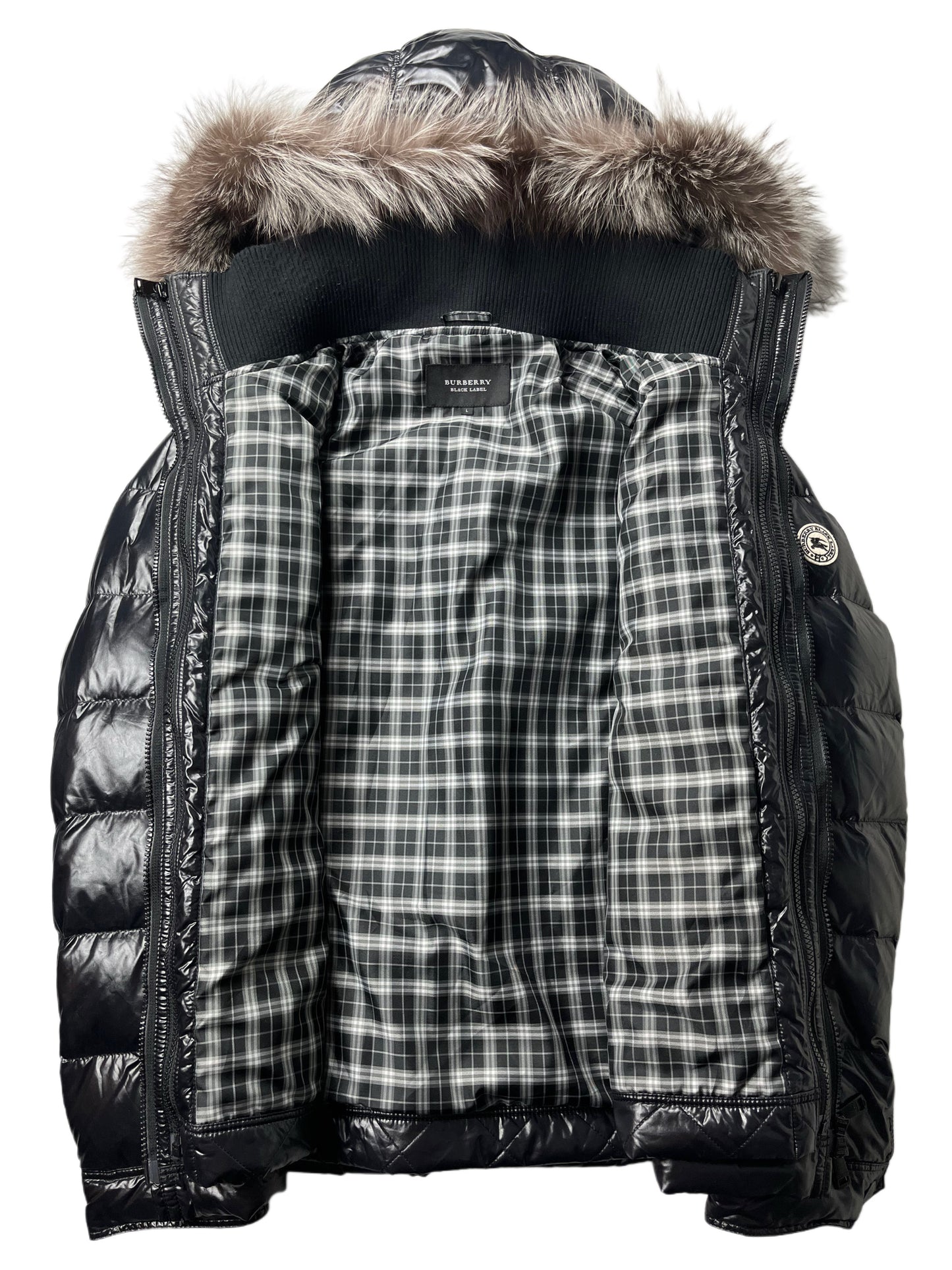 00’s BURBERRY made in Japan 2 in 1 down jacket (M/L) - black