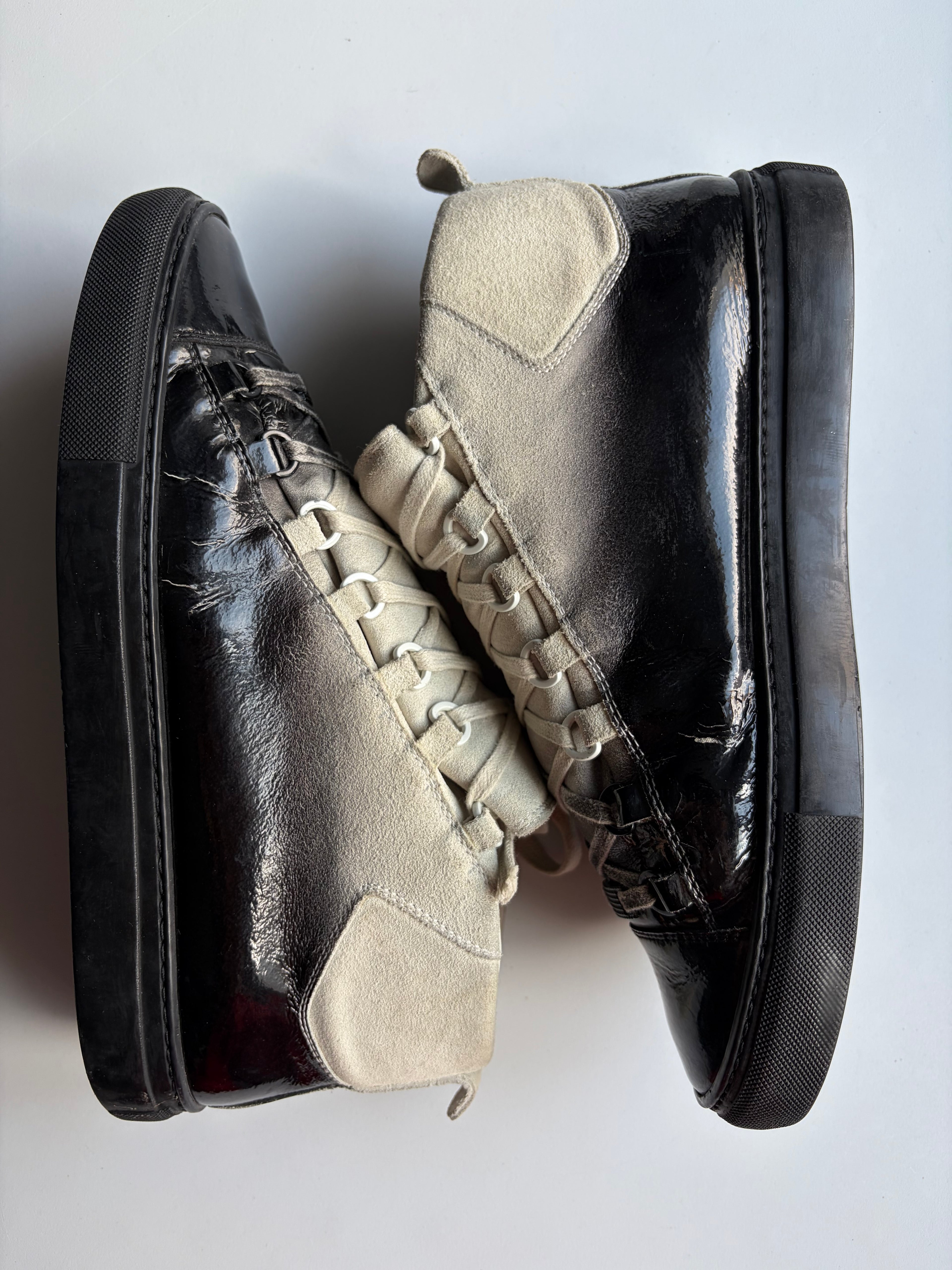 Balenciaga arena white gradient high tops - eu 42 - CHECK PICS !