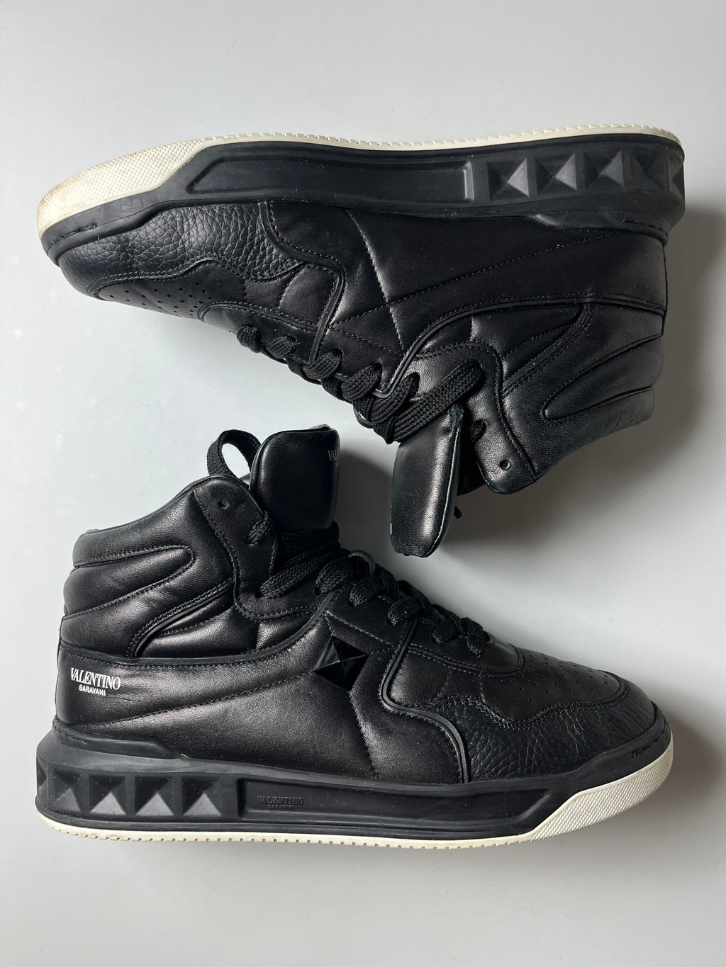 Valentino Garavani one stud high tops - Eu 42 1/2 - black
