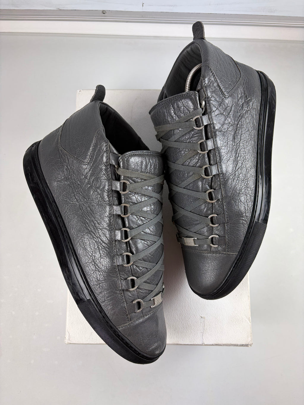 Balenciaga arena high tops - eu 43 / us 10 - grey