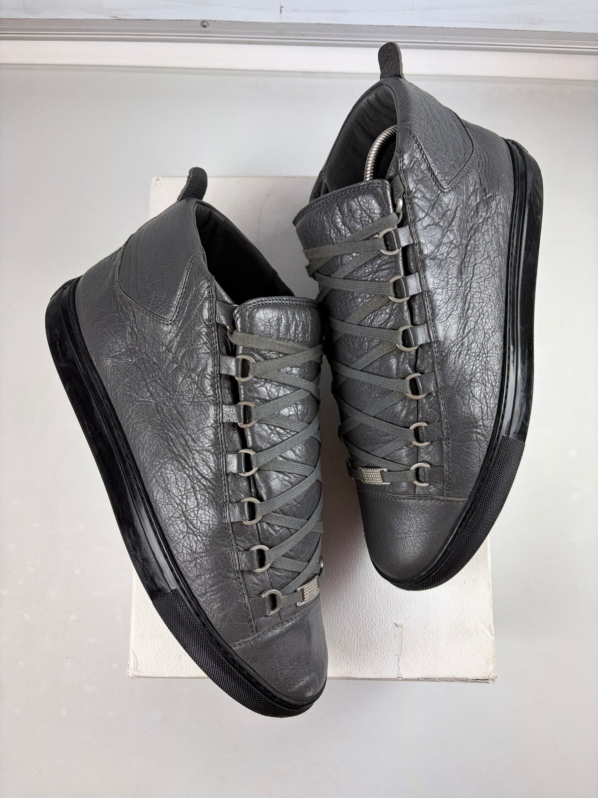 Balenciaga arena high tops - eu 43 / us 10 - grey