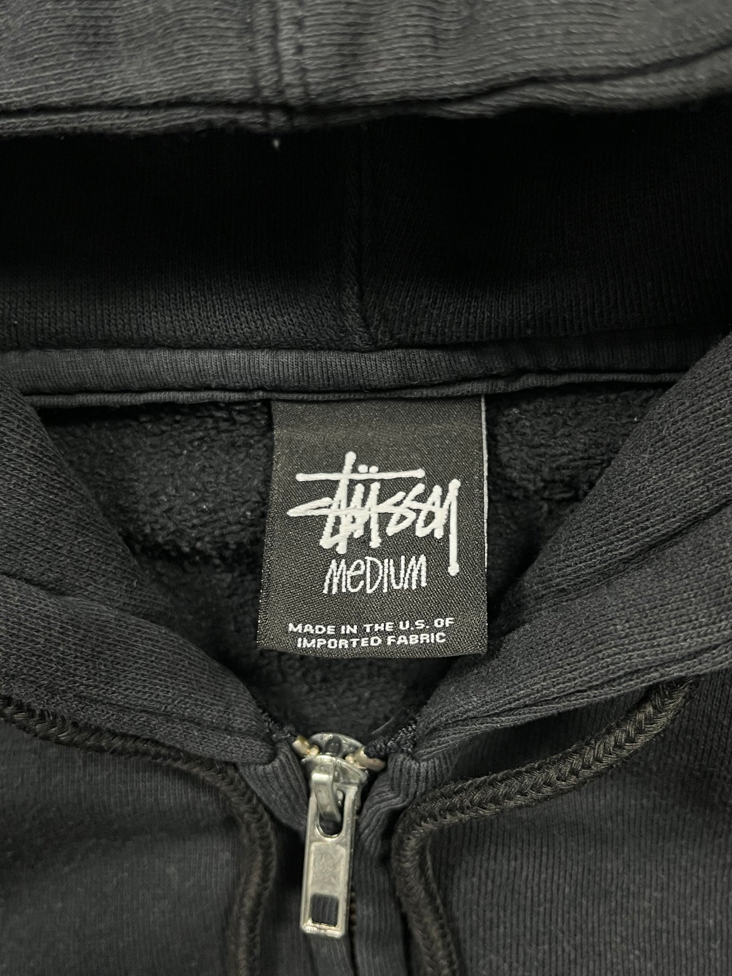 STUSSY ZIP UP HOODIE (M)