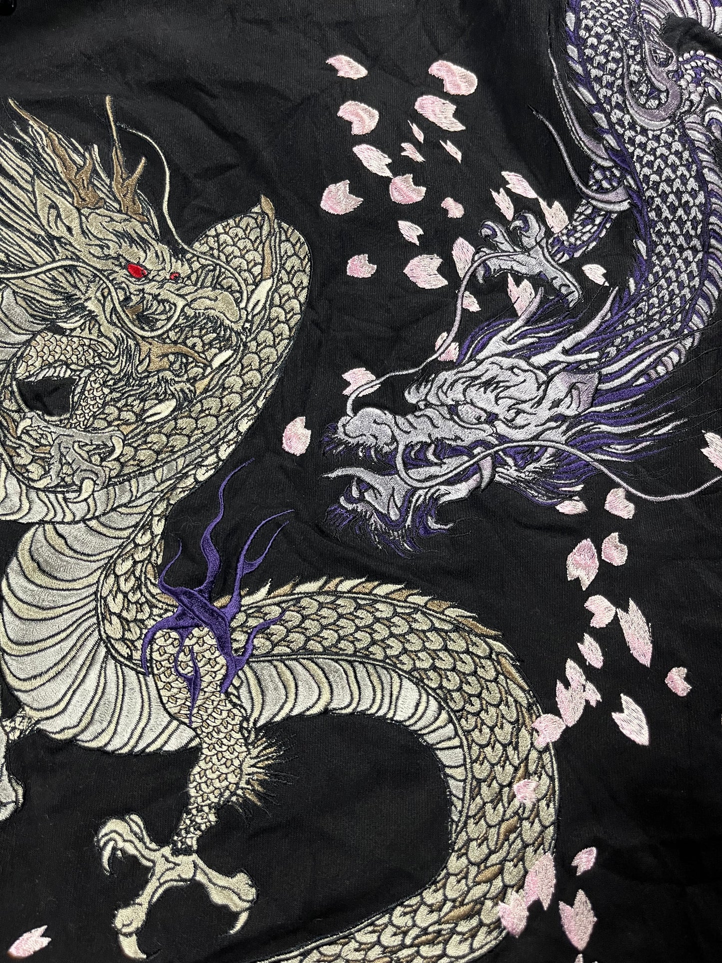 KARAKURI EMBROIDERED BOMBER JACKET (L/XL)