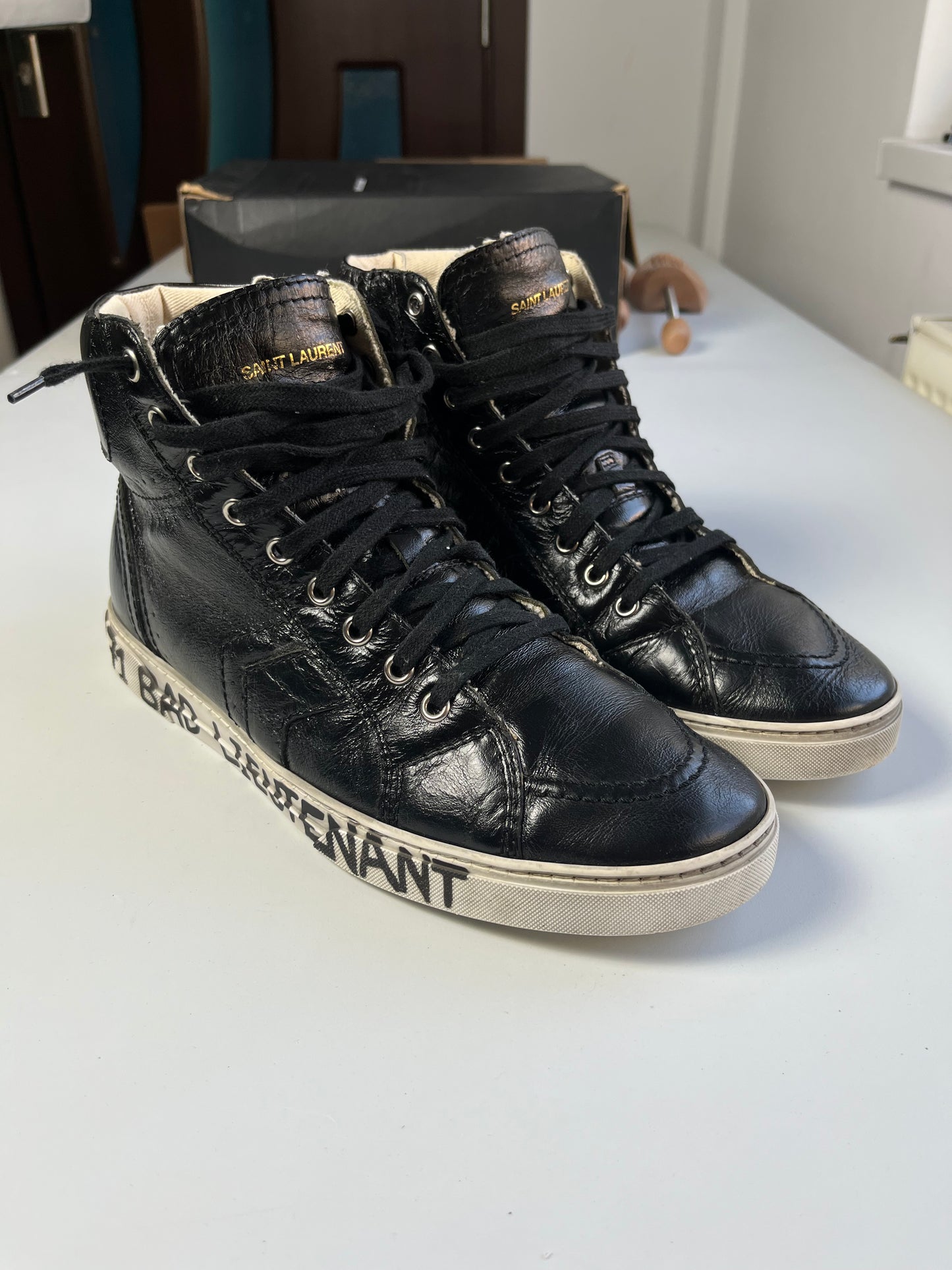 2017 Saint Laurent "Bad Lieutenant" high tops - eu 42 - black