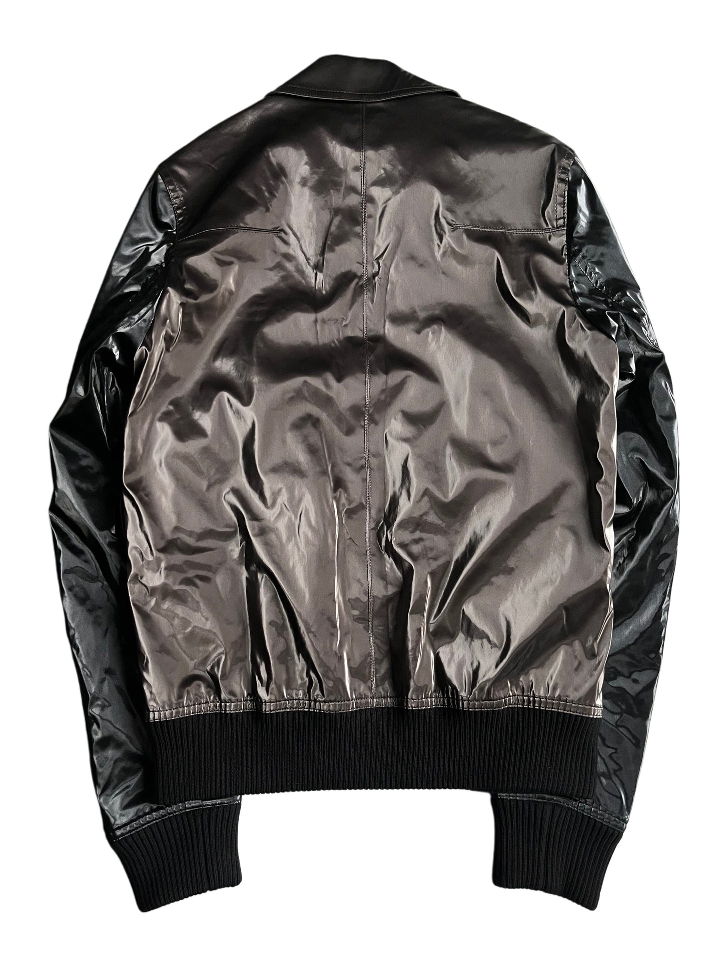 00’s DIOR liquid metal jacket - size XS/S - silver grey