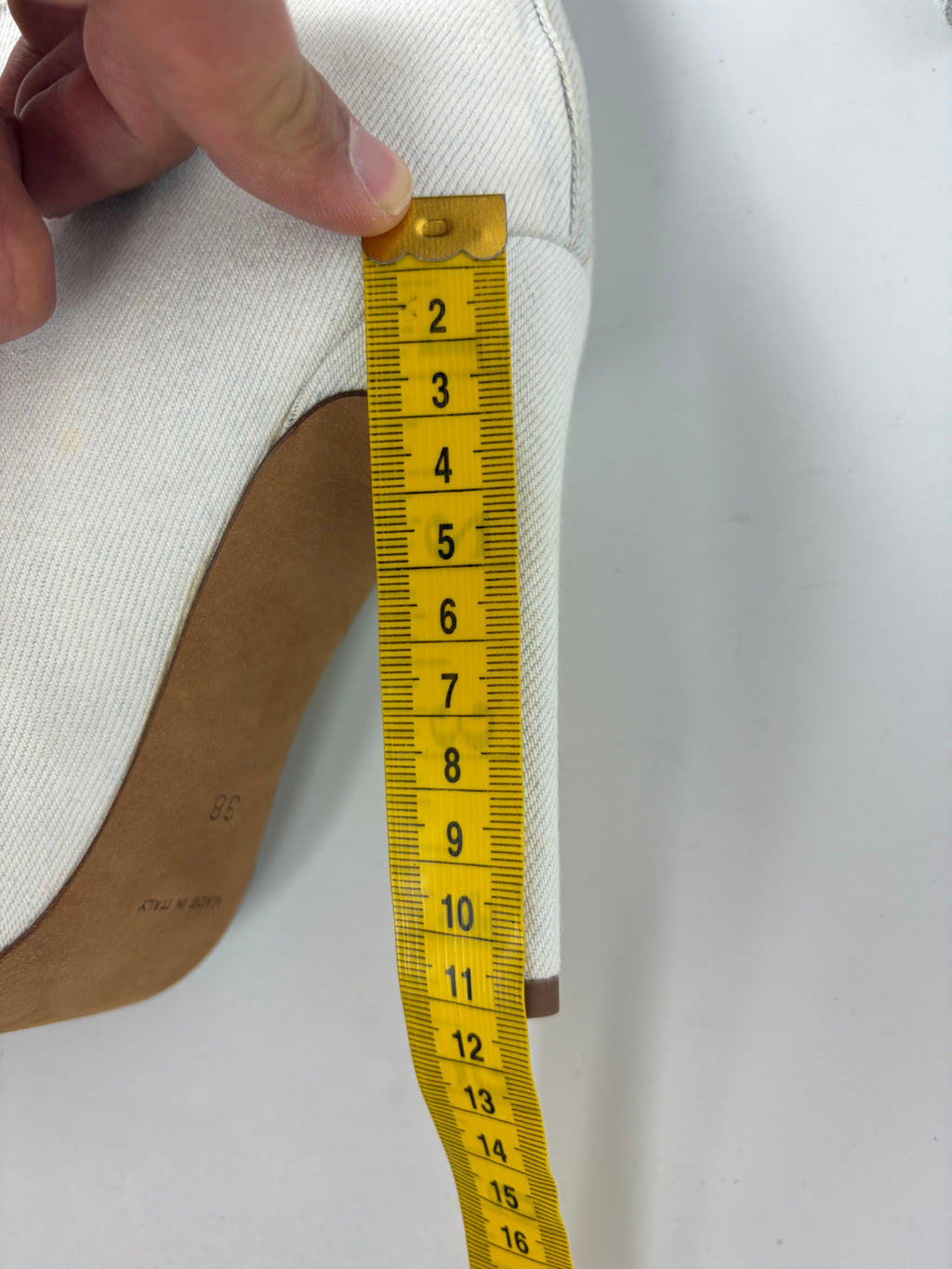 2016 Kanye West's YEEZY Season 4 bleached denim boots - eu 38 - white
