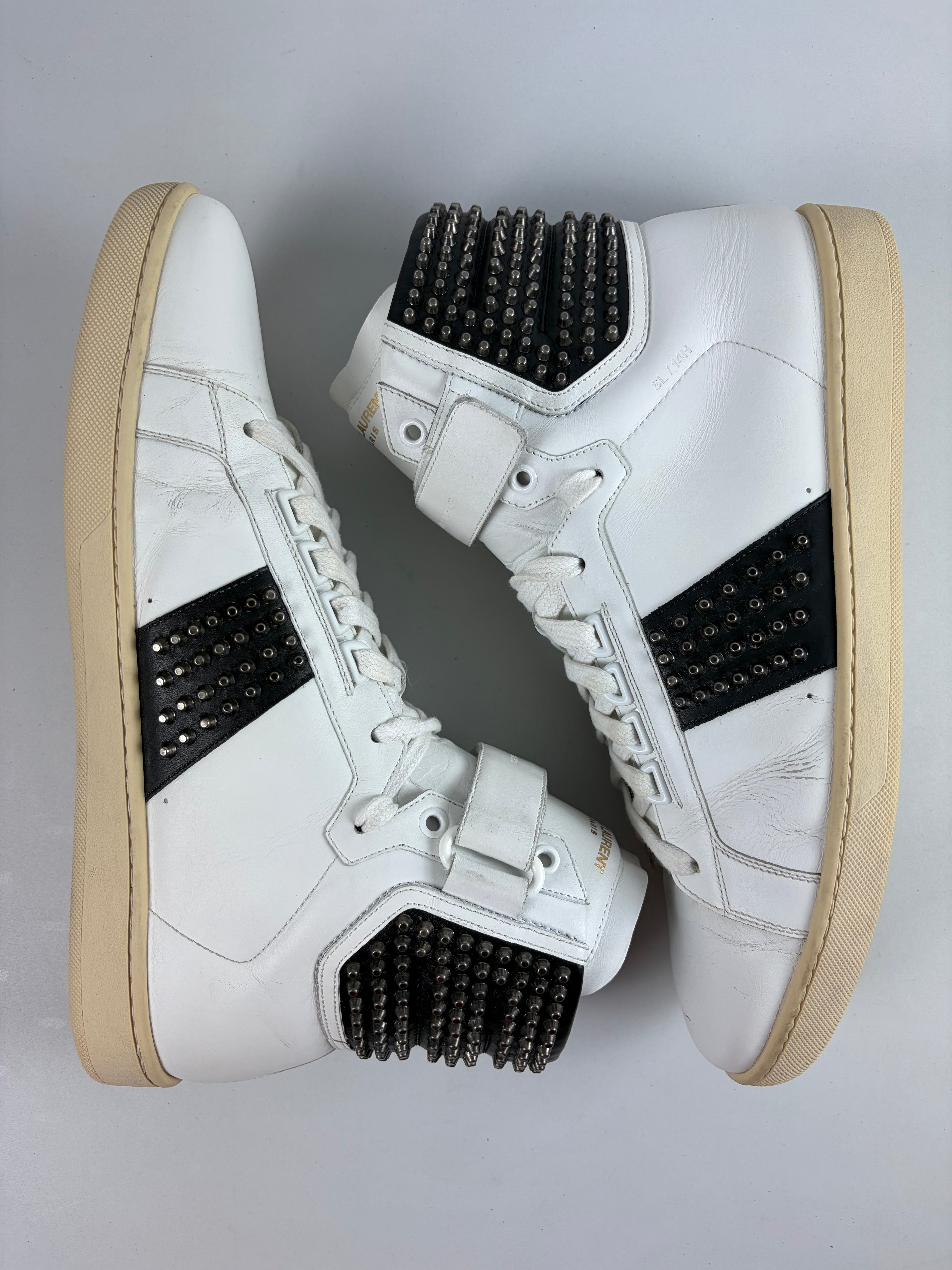 Saint Laurent Paris AW/14 studded high tops - eu 45 / us 12