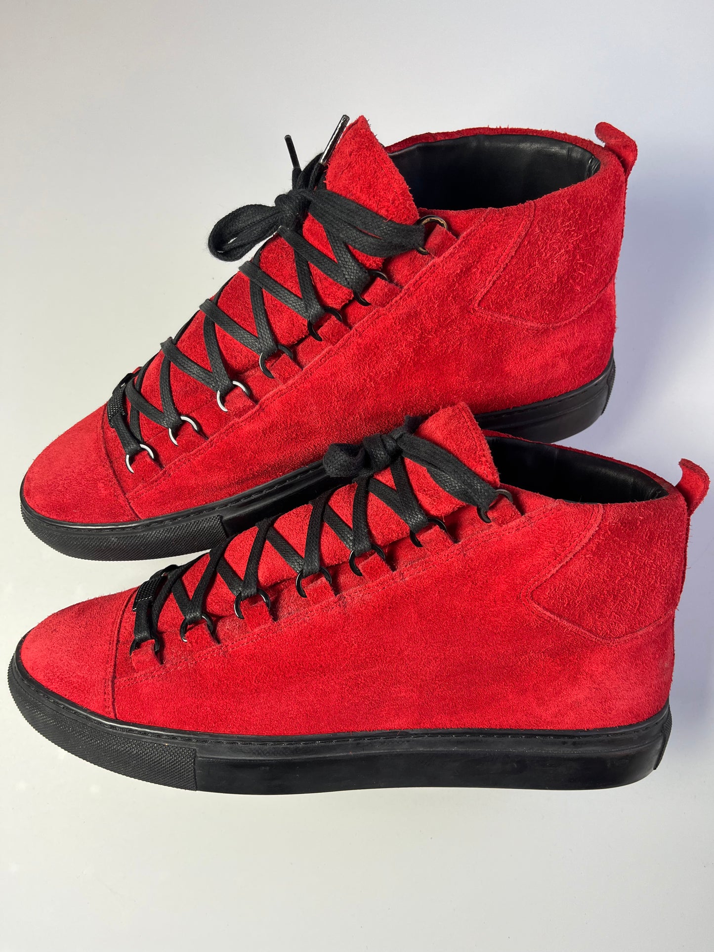 BALENCIAGA ARENA HIGH (red suede)