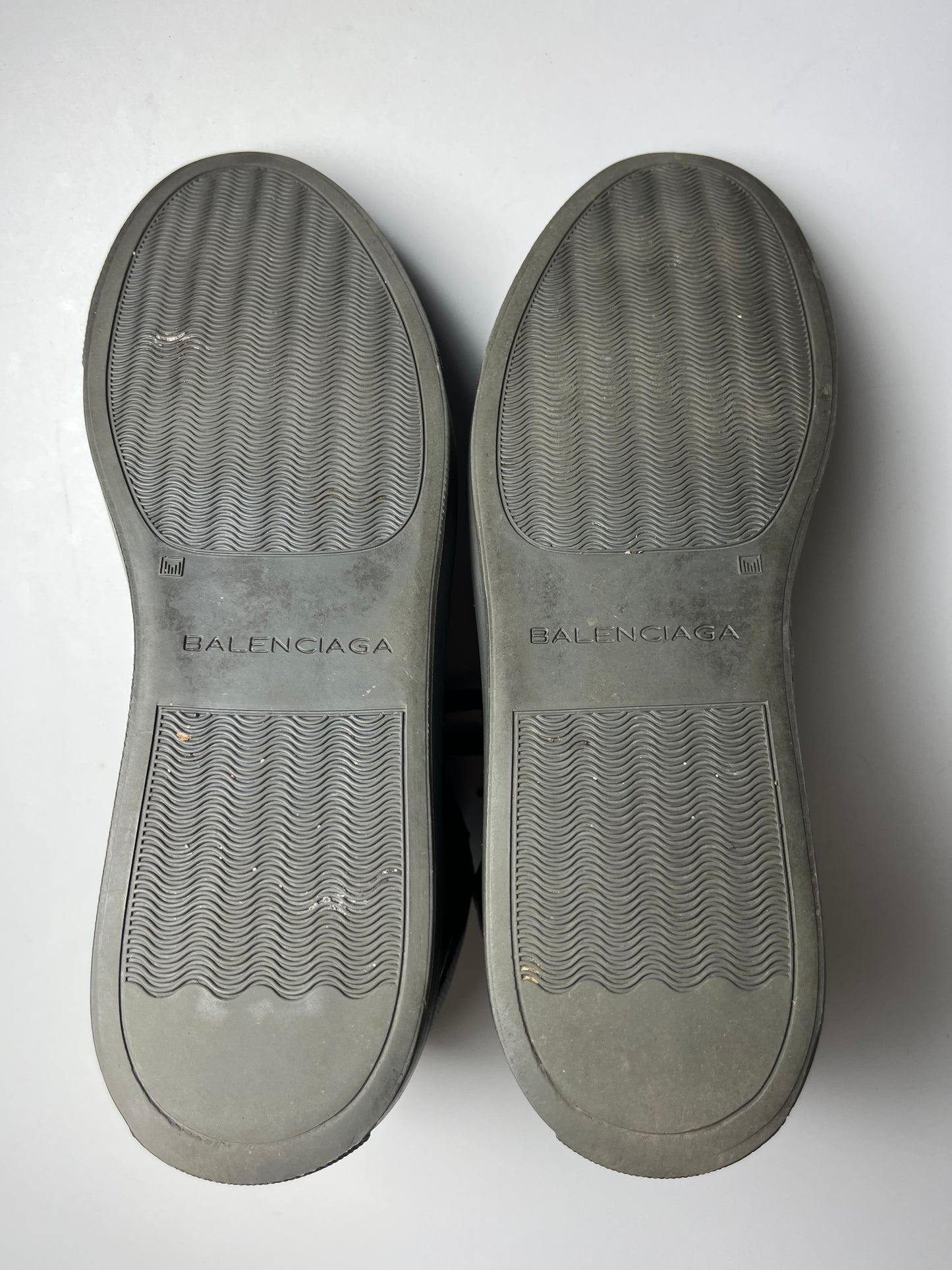 2010 Balenciaga Python skin high top sneakers - EU 41 - black/green