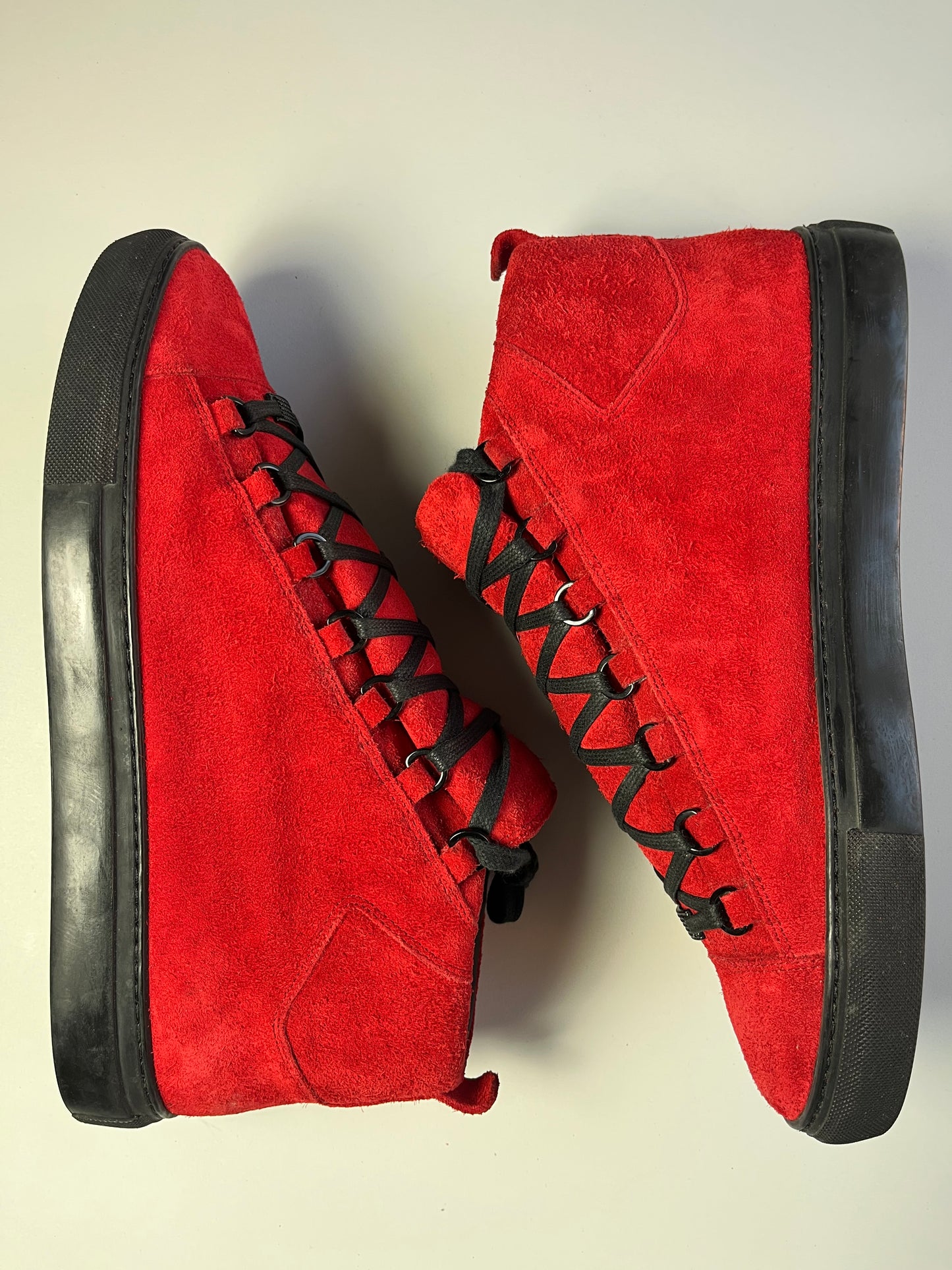 BALENCIAGA ARENA HIGH (red suede)