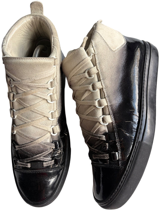 Balenciaga arena white gradient high tops - eu 42 - CHECK PICS !