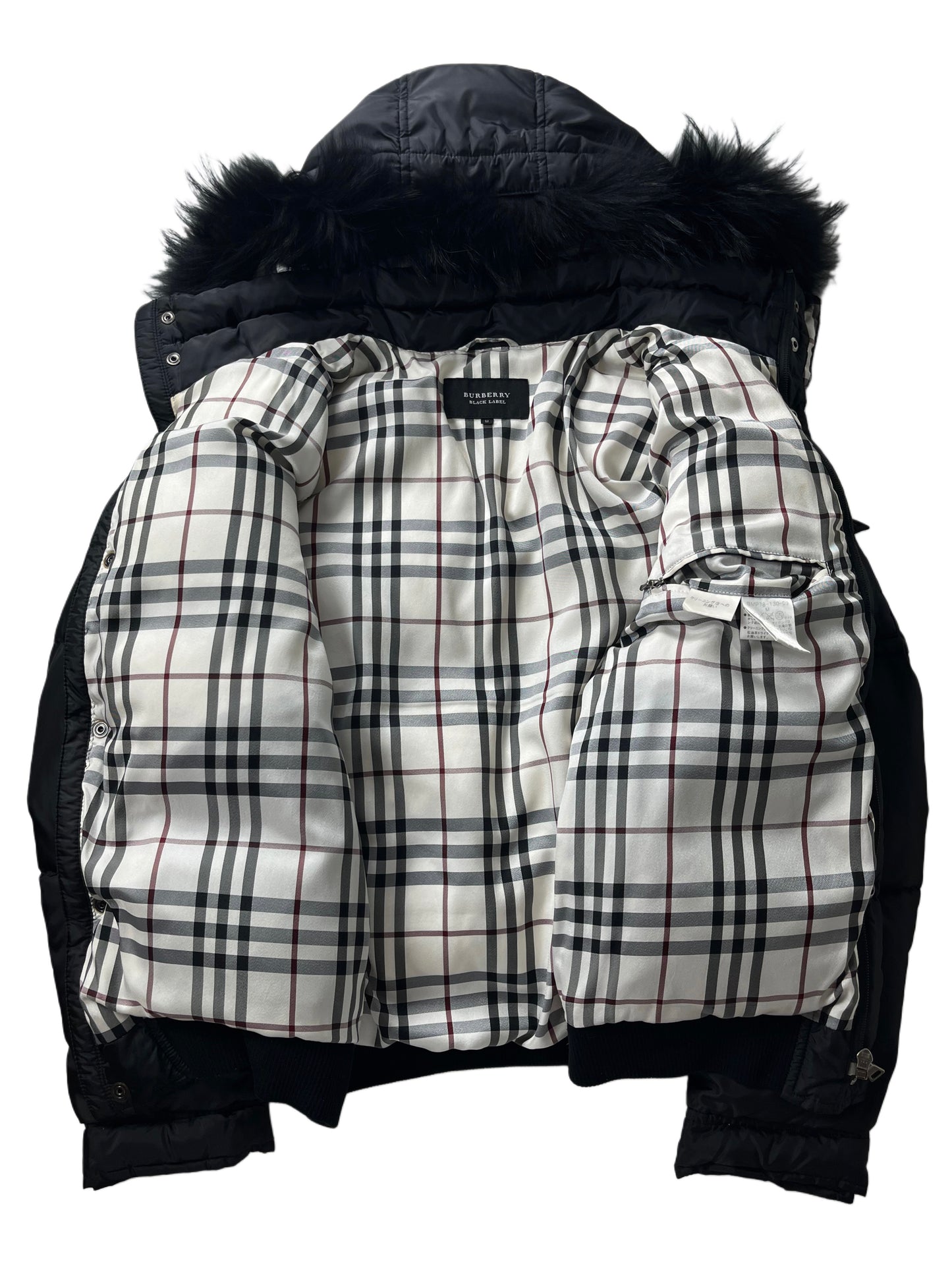 00’s BURBERRY made in Japan real down jacket (S/M) - black