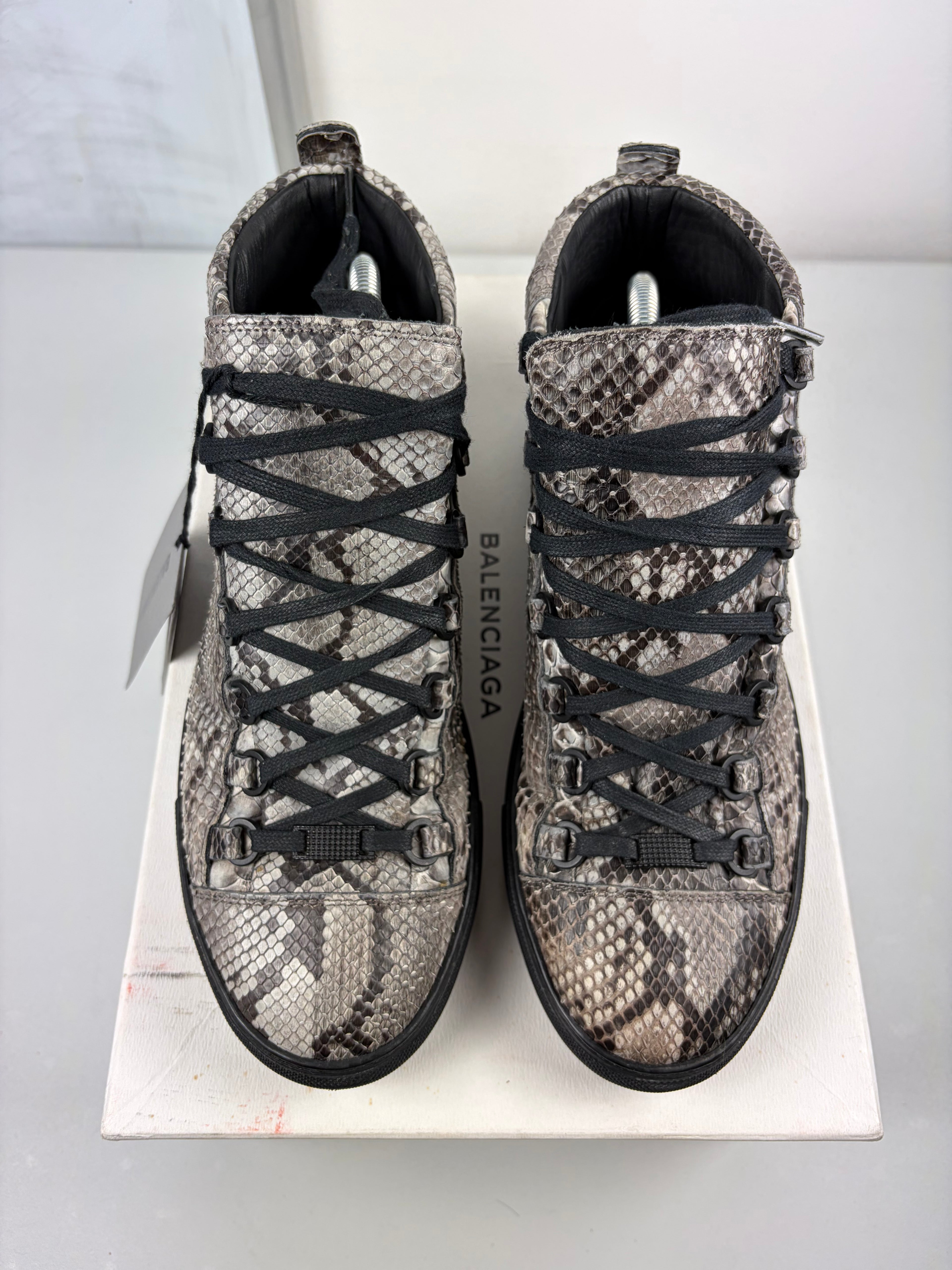 Balenciaga arena Python Skin high tops - eu 41 / us 9