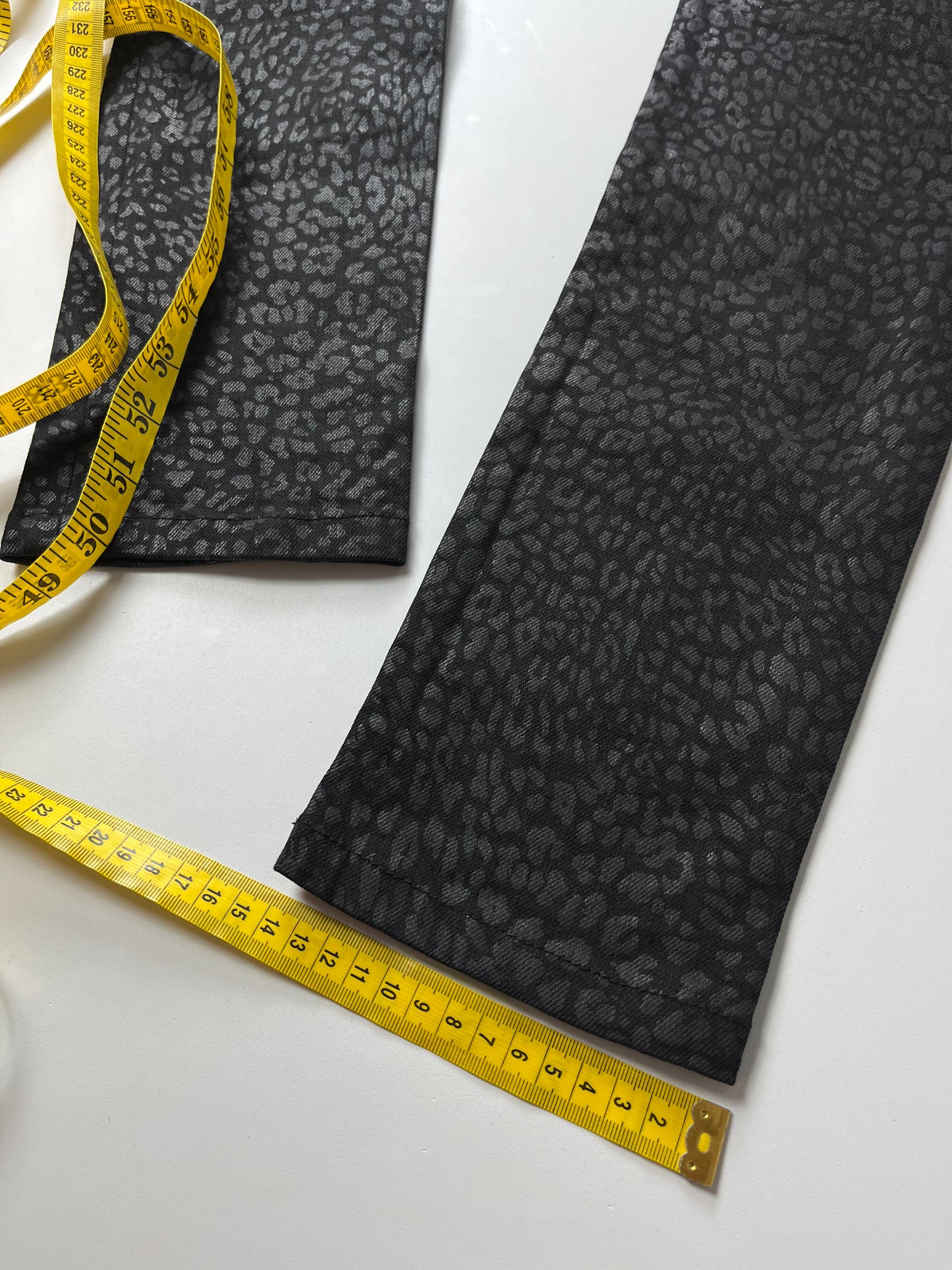 2014 Saint Laurent leopard print jeans (W25)