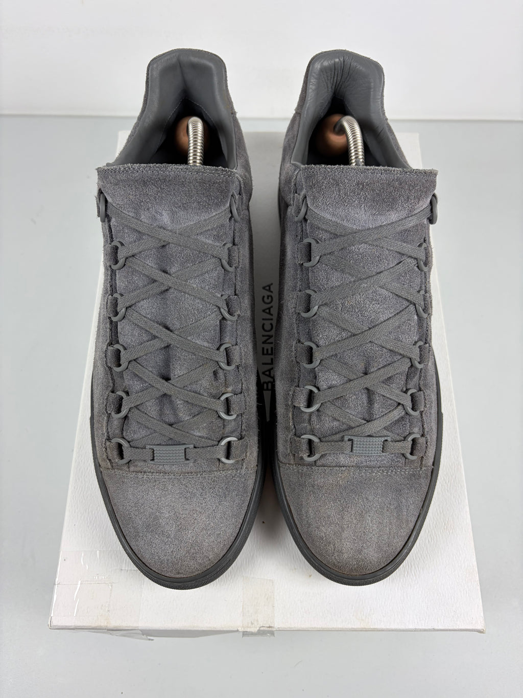 Balenciaga arena suede low - eu 43 / us 10 - grey