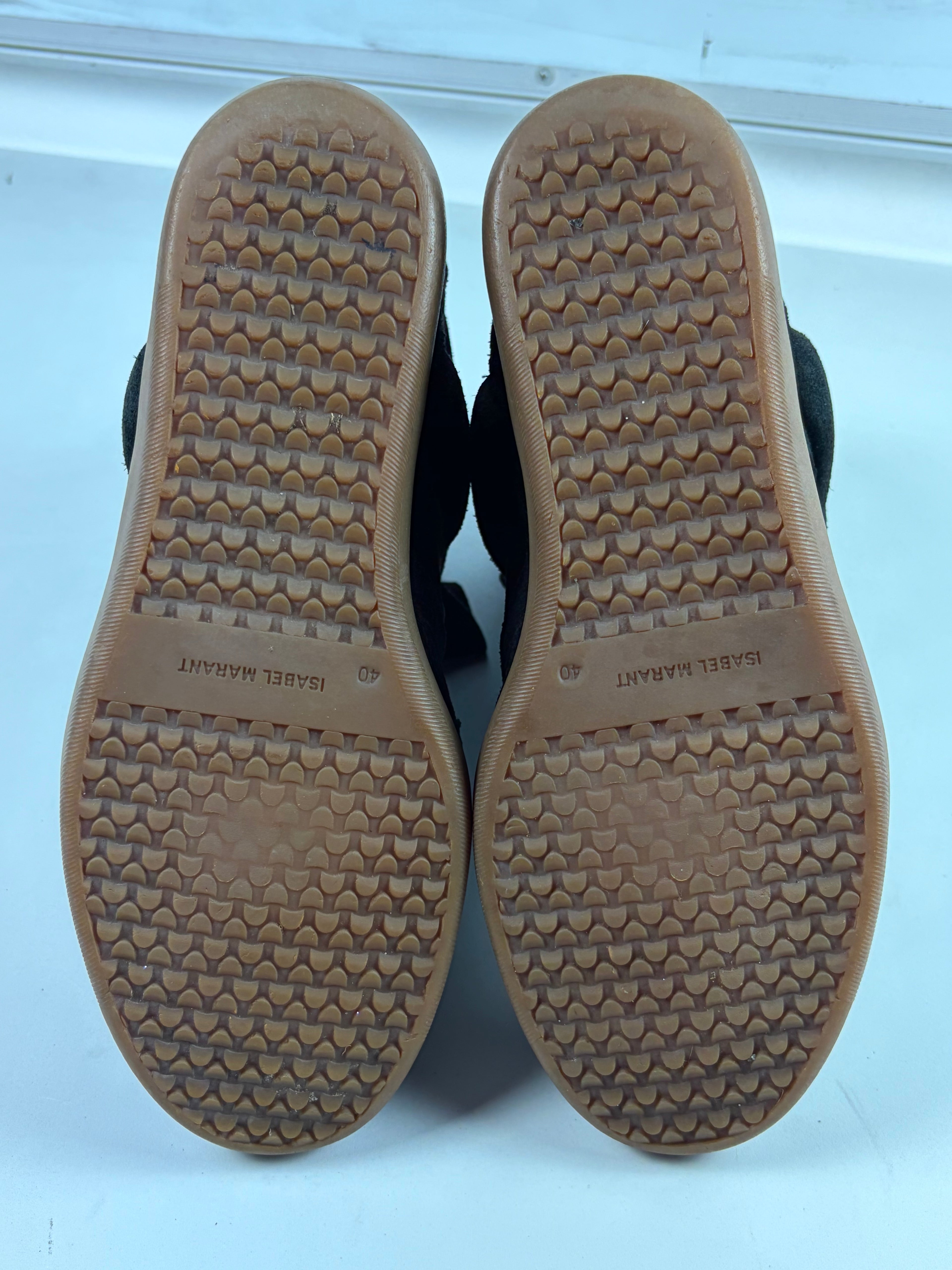Isabel Marant Bekett wedge sneakers - eu 40 - black